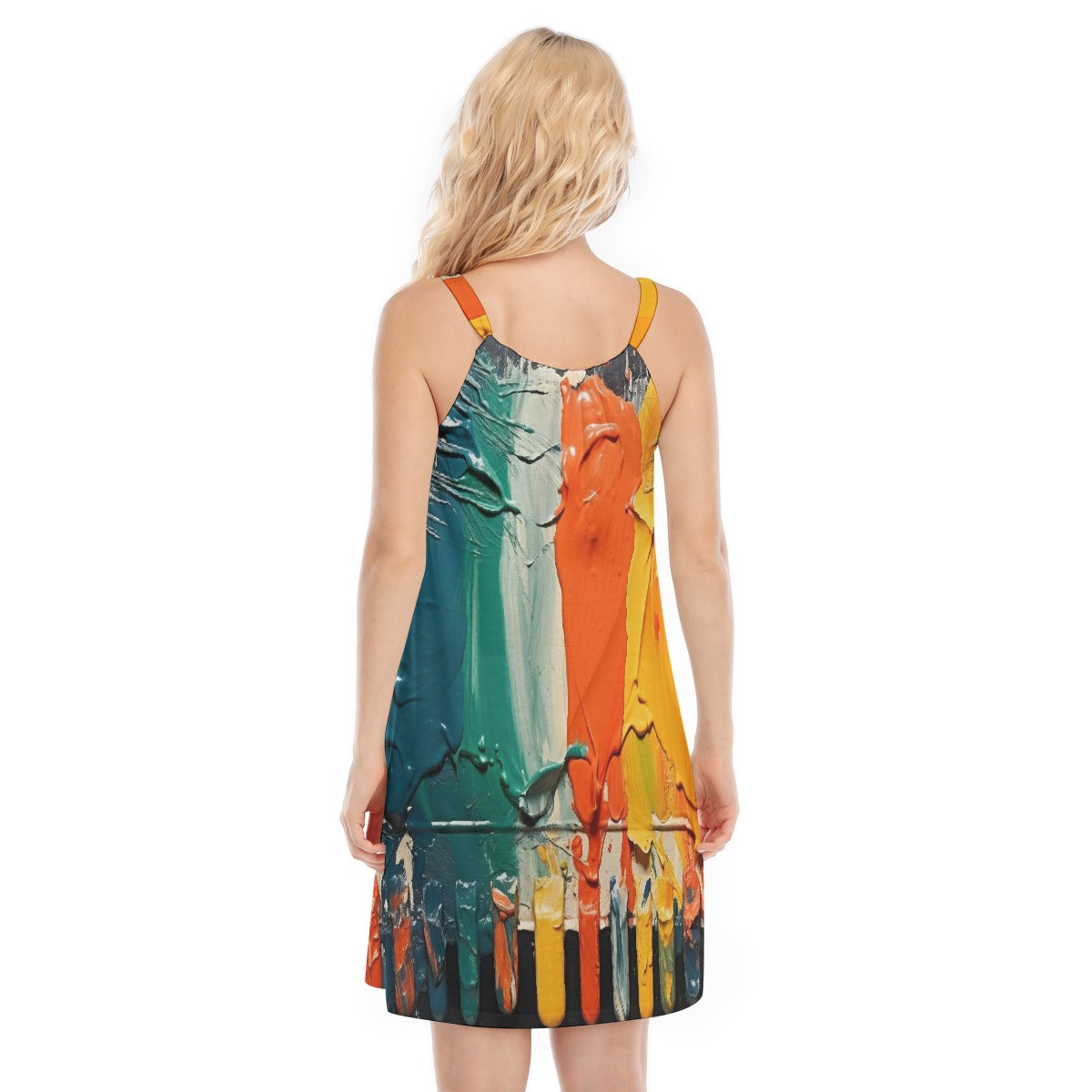 All-Over Print Women's O-neck Cami Dress