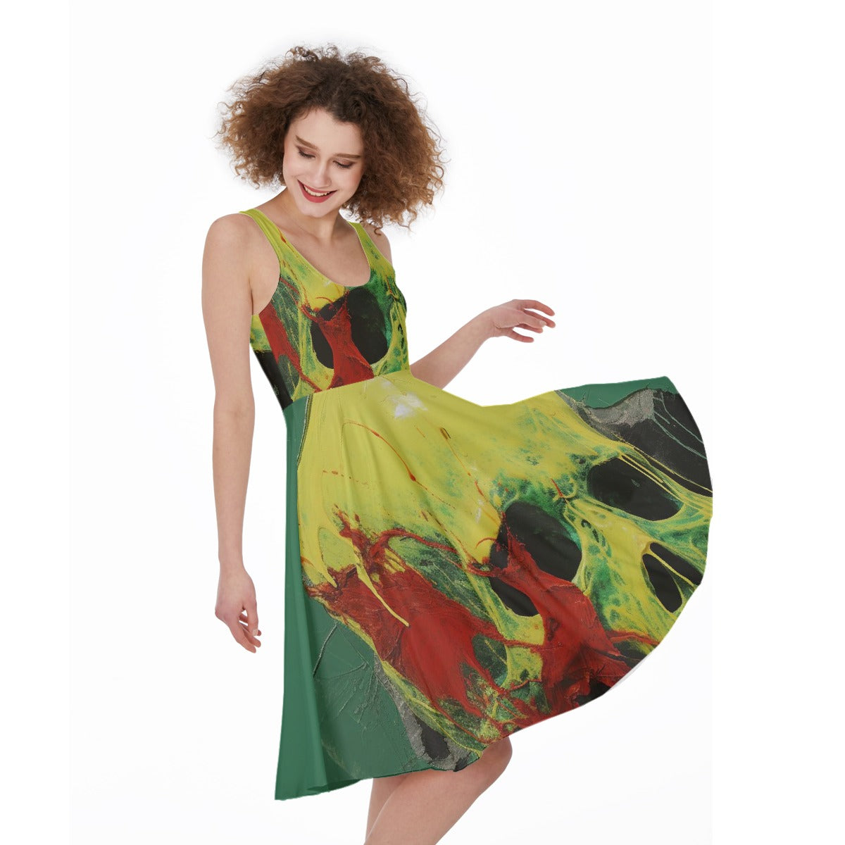 All-Over Print Women's Sleeveless Dress