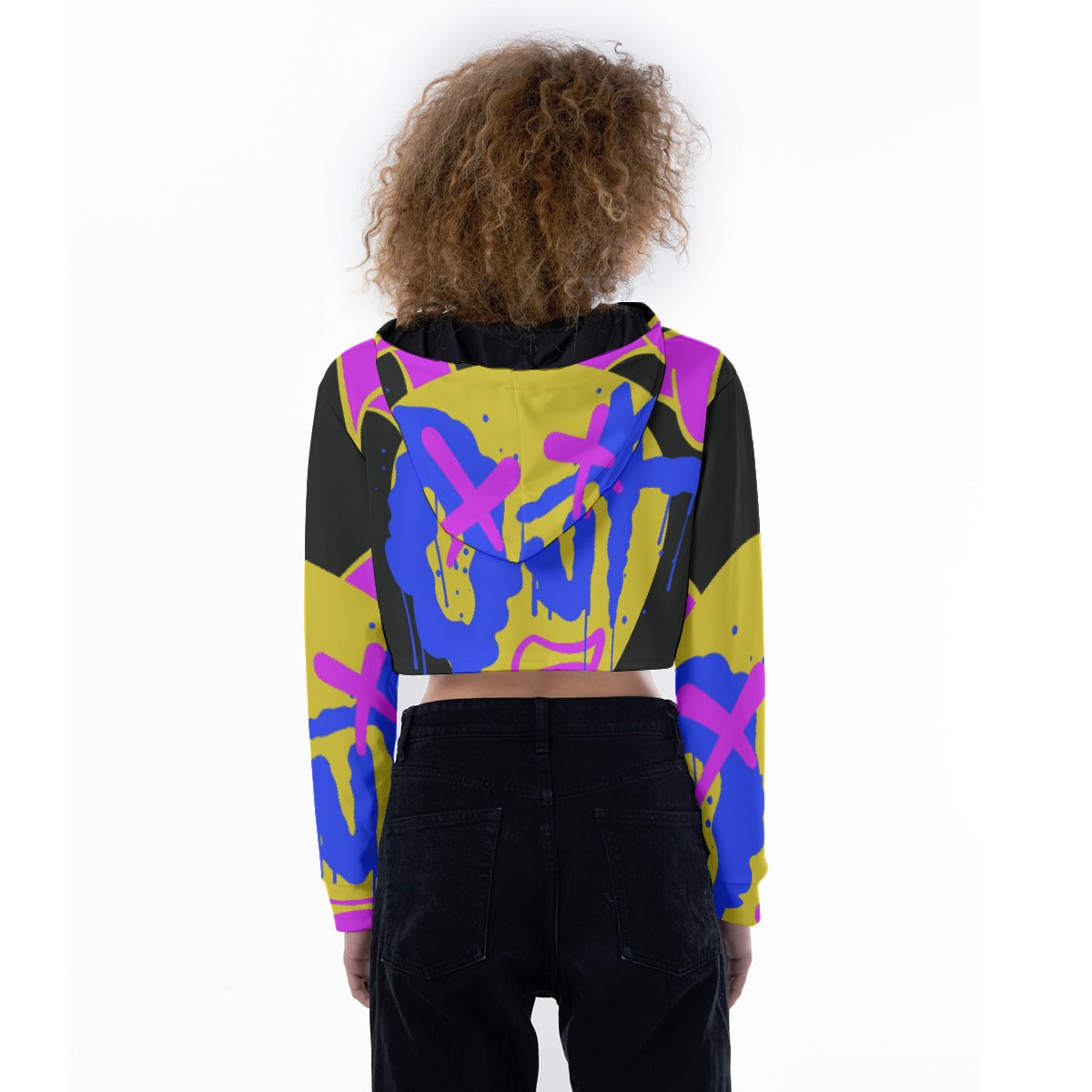 All-Over Print Women's Crop Top Hoodie