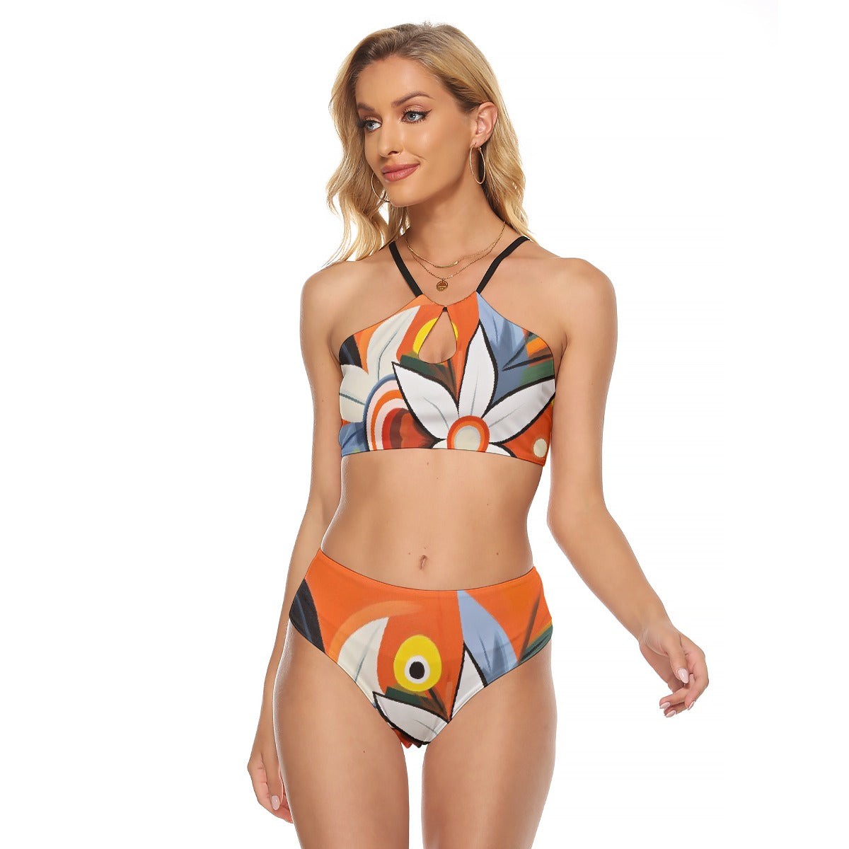 All-Over Print Women's Cami Keyhole One-piece Swimsuit