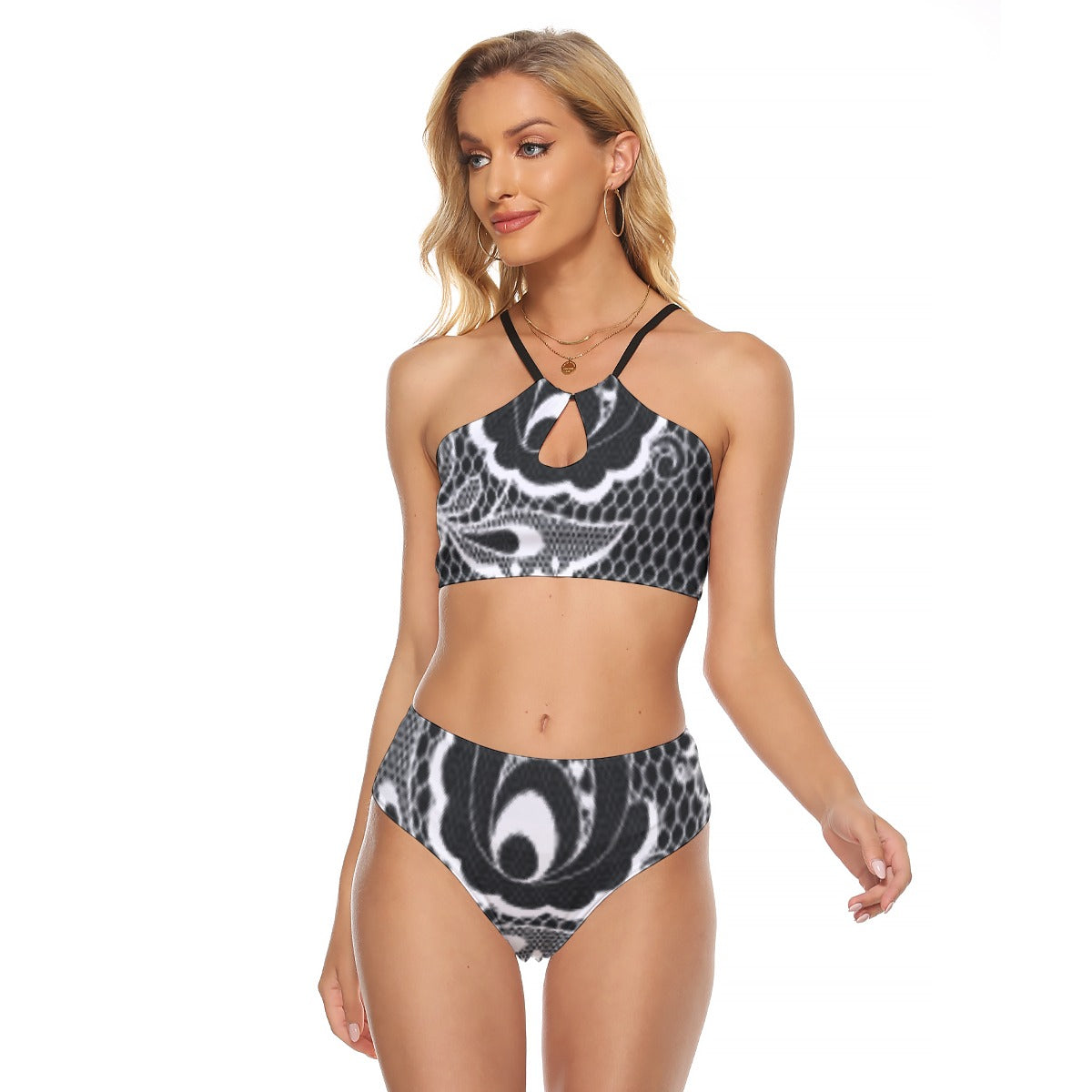 All-Over Print Women's Cami Keyhole One-piece Swimsuit