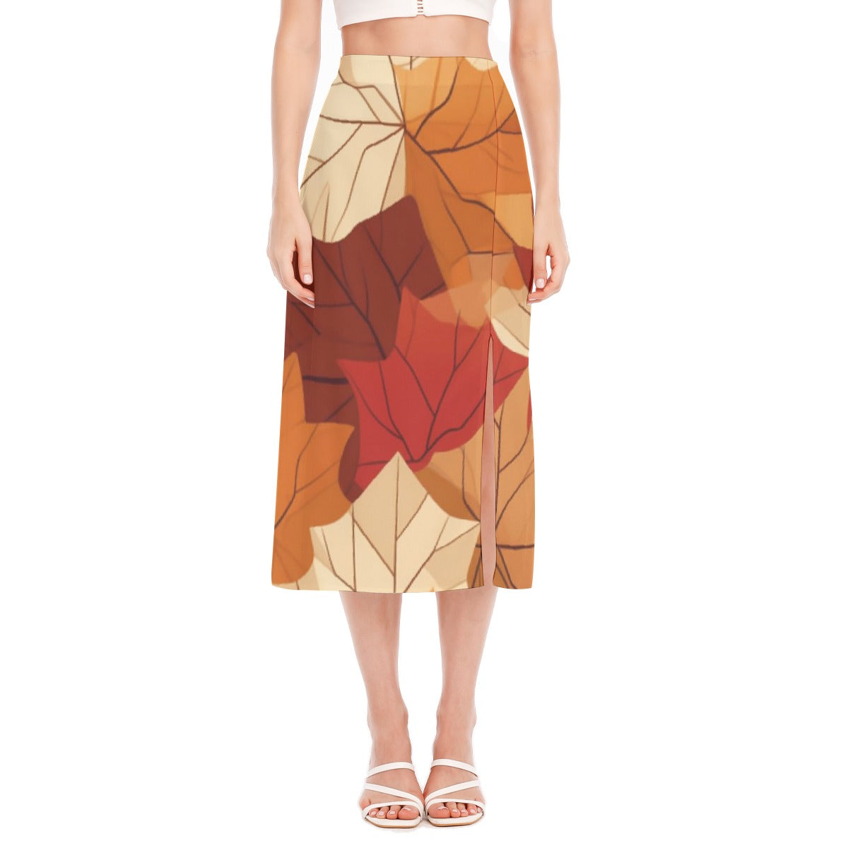 All-Over Print Women's High Slit Long Skirt