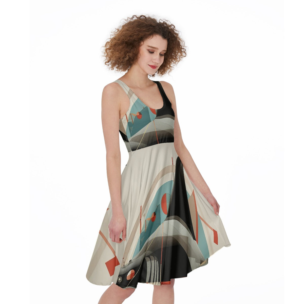 All-Over Print Women's Sleeveless Dress