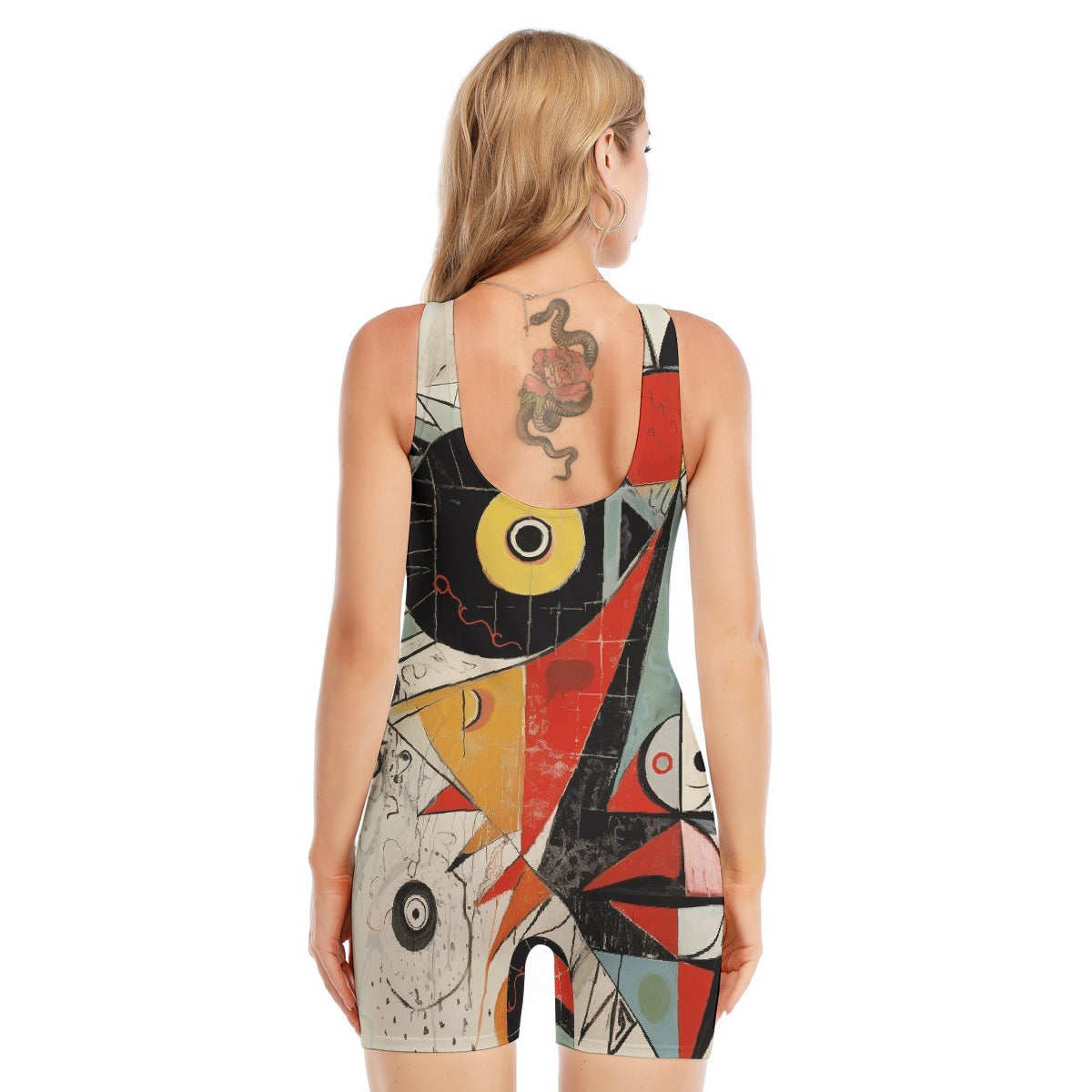 All-Over Print Women's Sleeveless One-piece Swimsuit