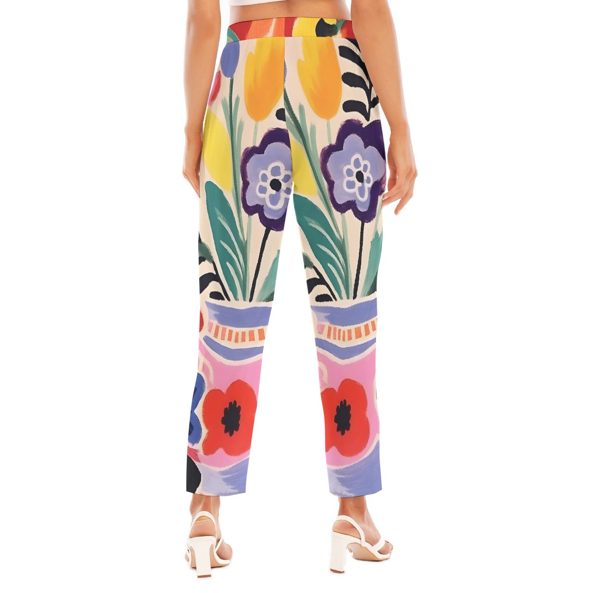 All-Over Print Women's Loose Straight-leg Pants