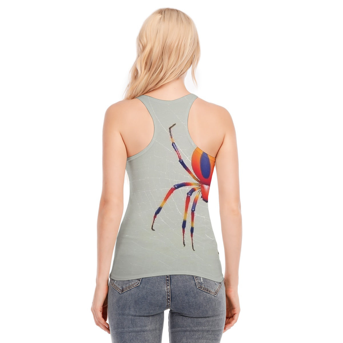 All-Over Print Women's Racer Vest | 190GSM Cotton