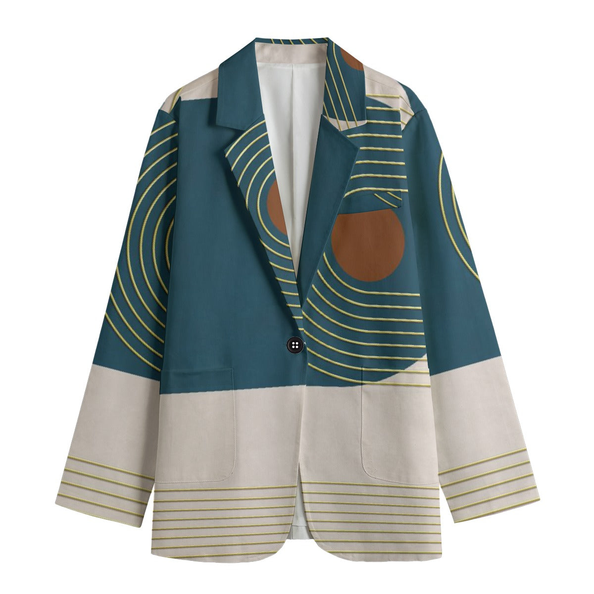 All-Over Print Women's Leisure Blazer