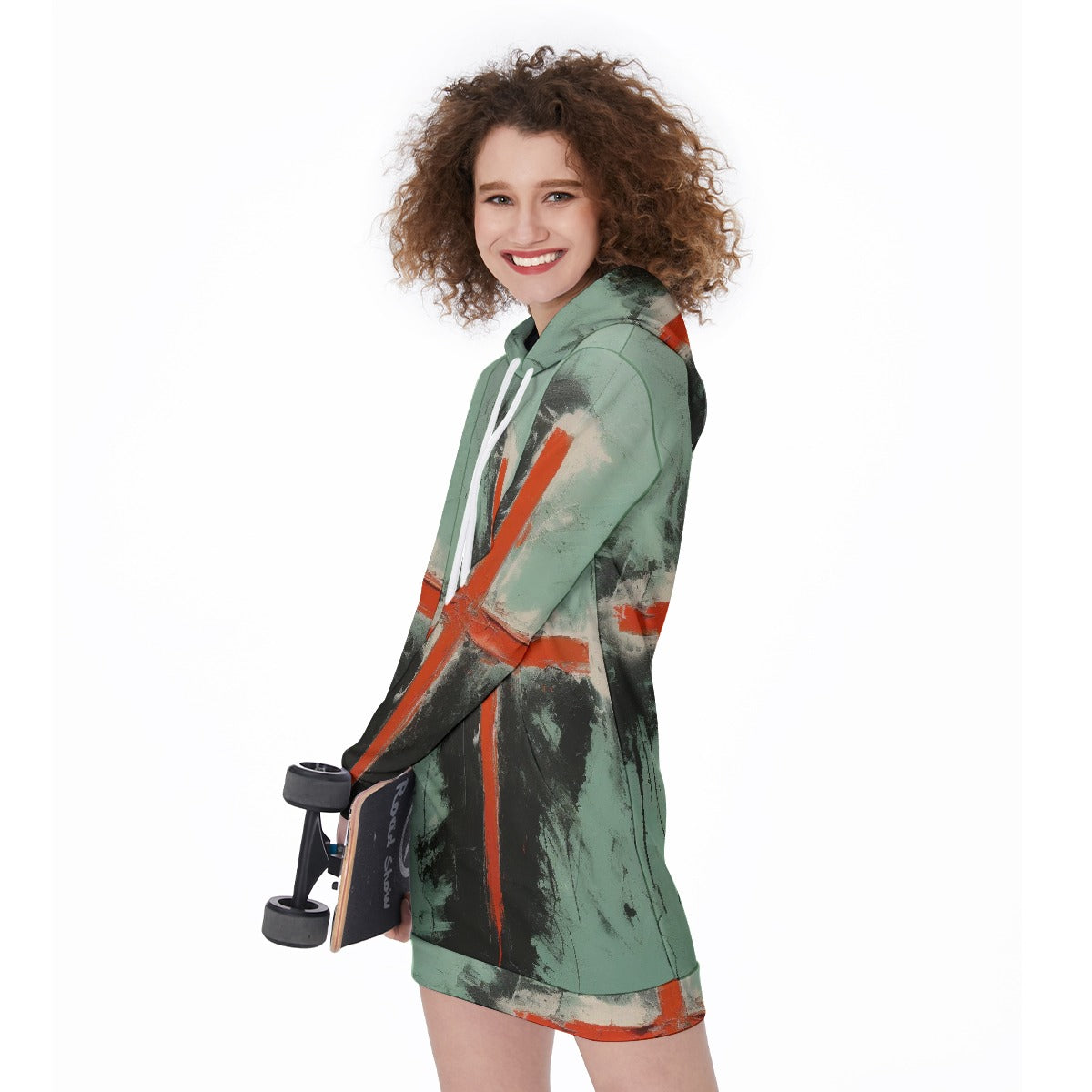 All-Over Print Women's Long Hoodie