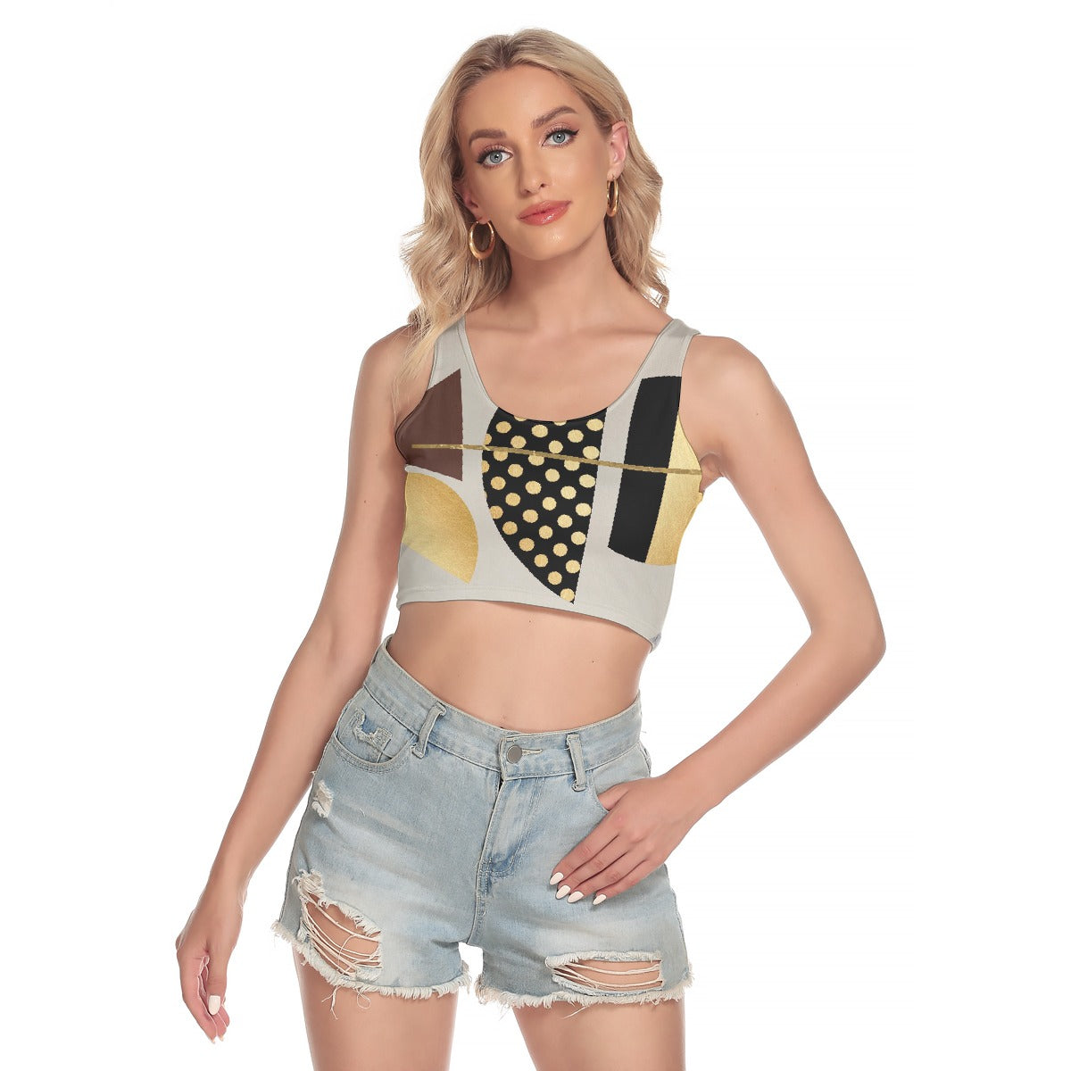 All-Over Print Women's Sport Crop Tank Top