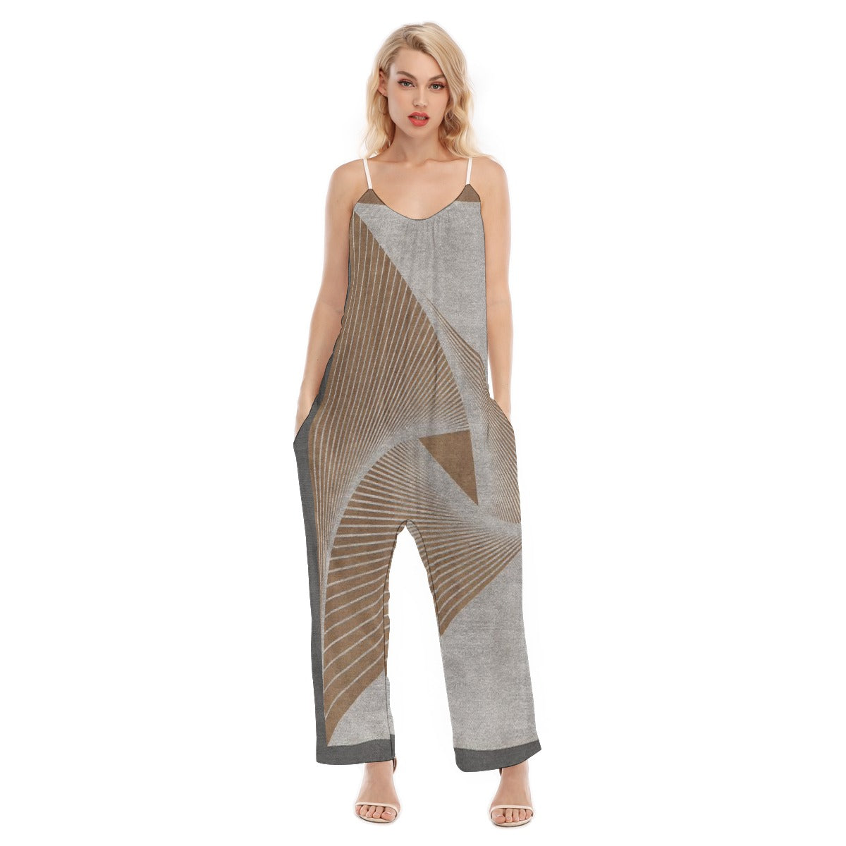 All-Over Print Women's Loose Cami Jumpsuit