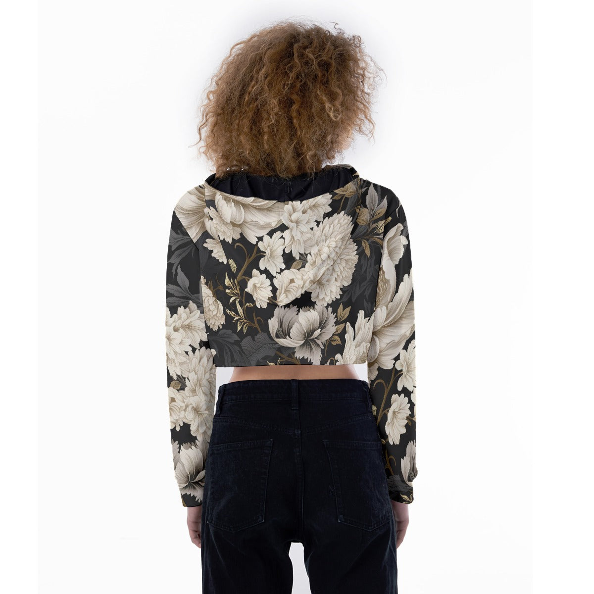 All-Over Print Women's Crop Top Hoodie