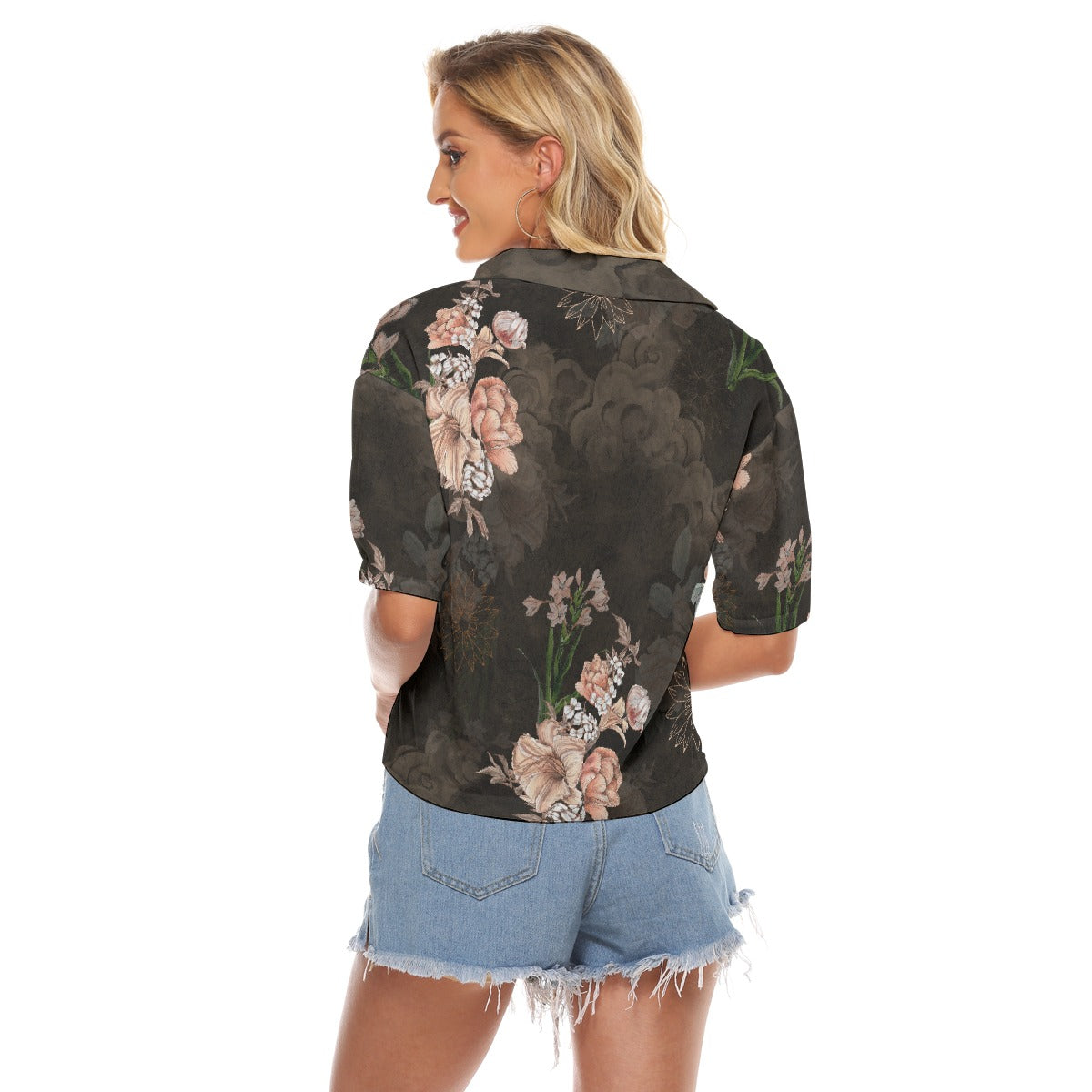 All-Over Print Women's V-neck Shirts