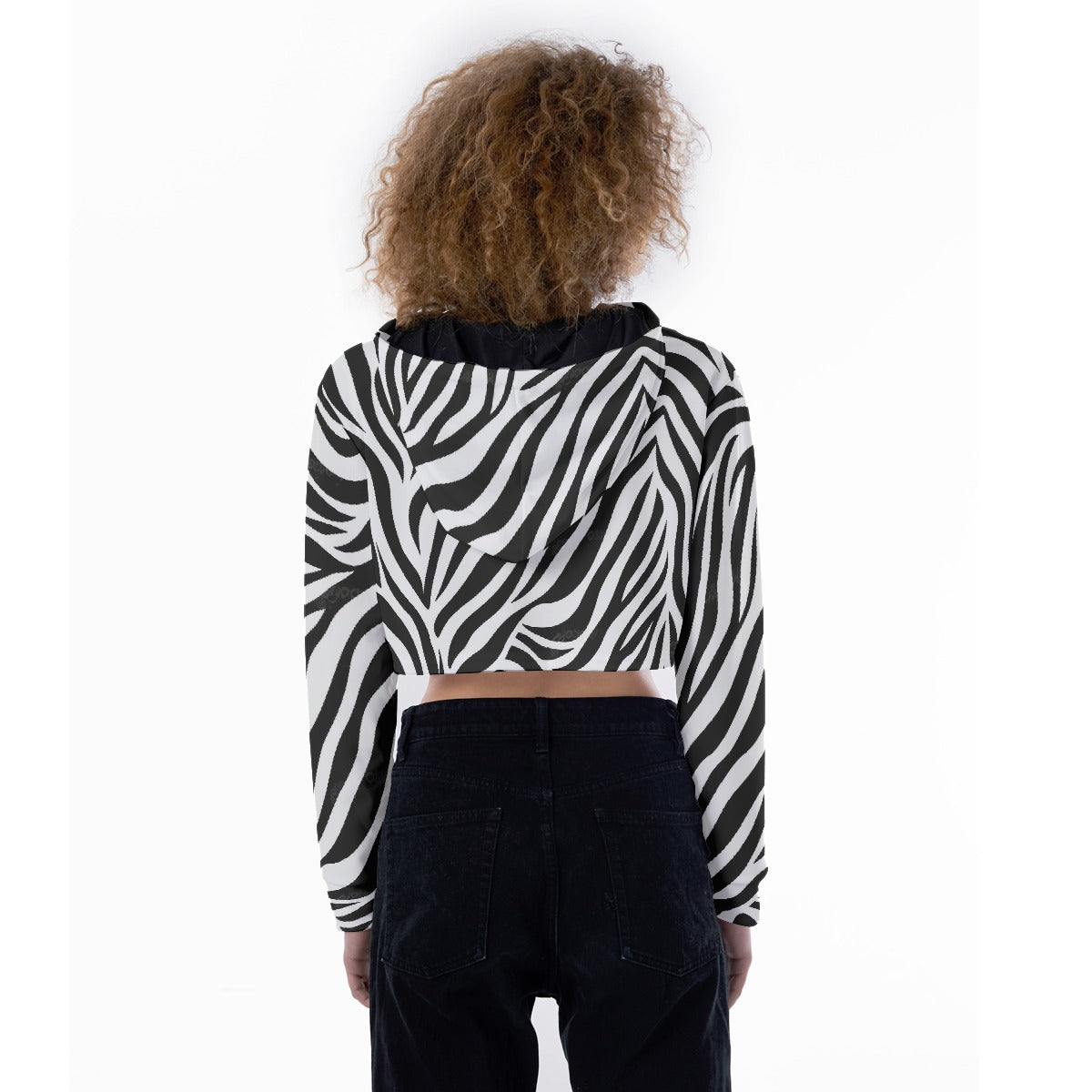 All-Over Print Women's Crop Top Hoodie