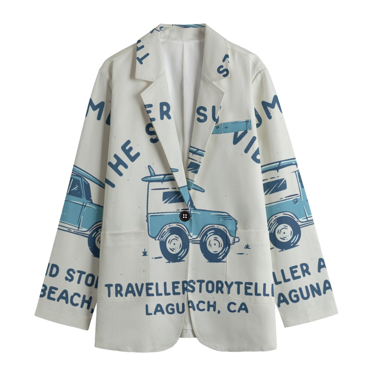 All-Over Print Women's Leisure Blazer