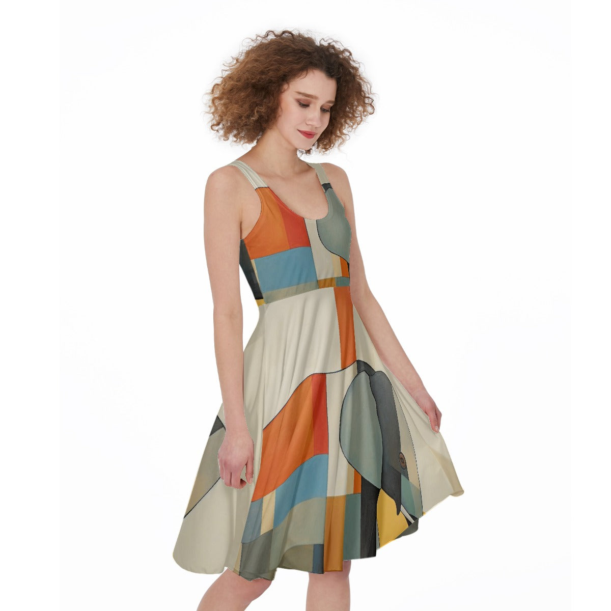 All-Over Print Women's Sleeveless Dress
