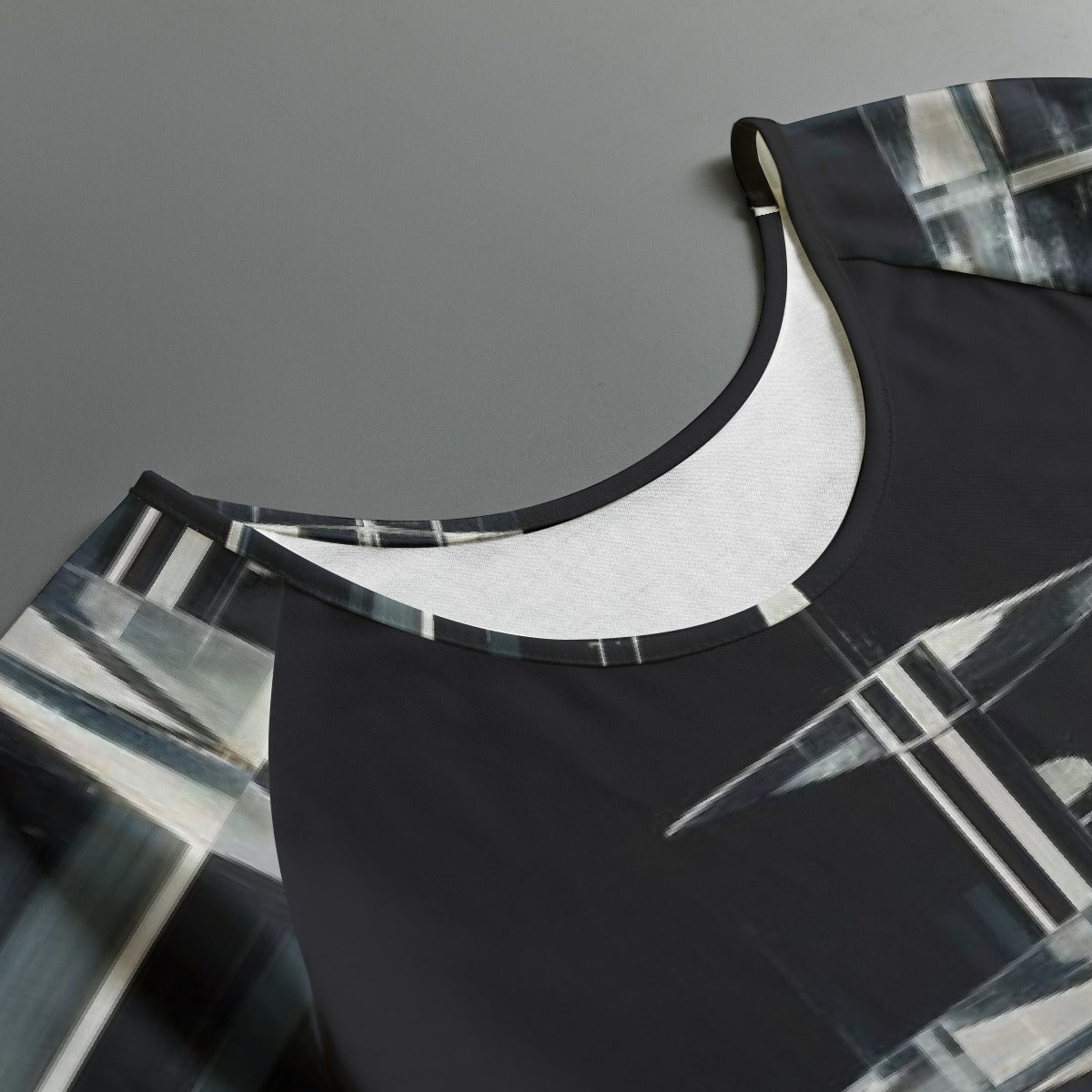 All-Over Print Women's Round Neck T-shirt With Raglan Sleeve