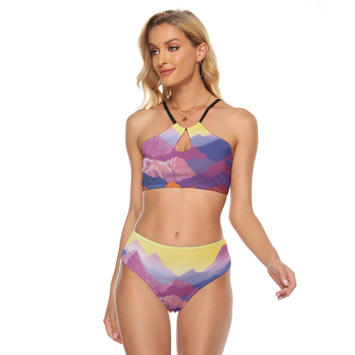 All-Over Print Women's Cami Keyhole One-piece Swimsuit