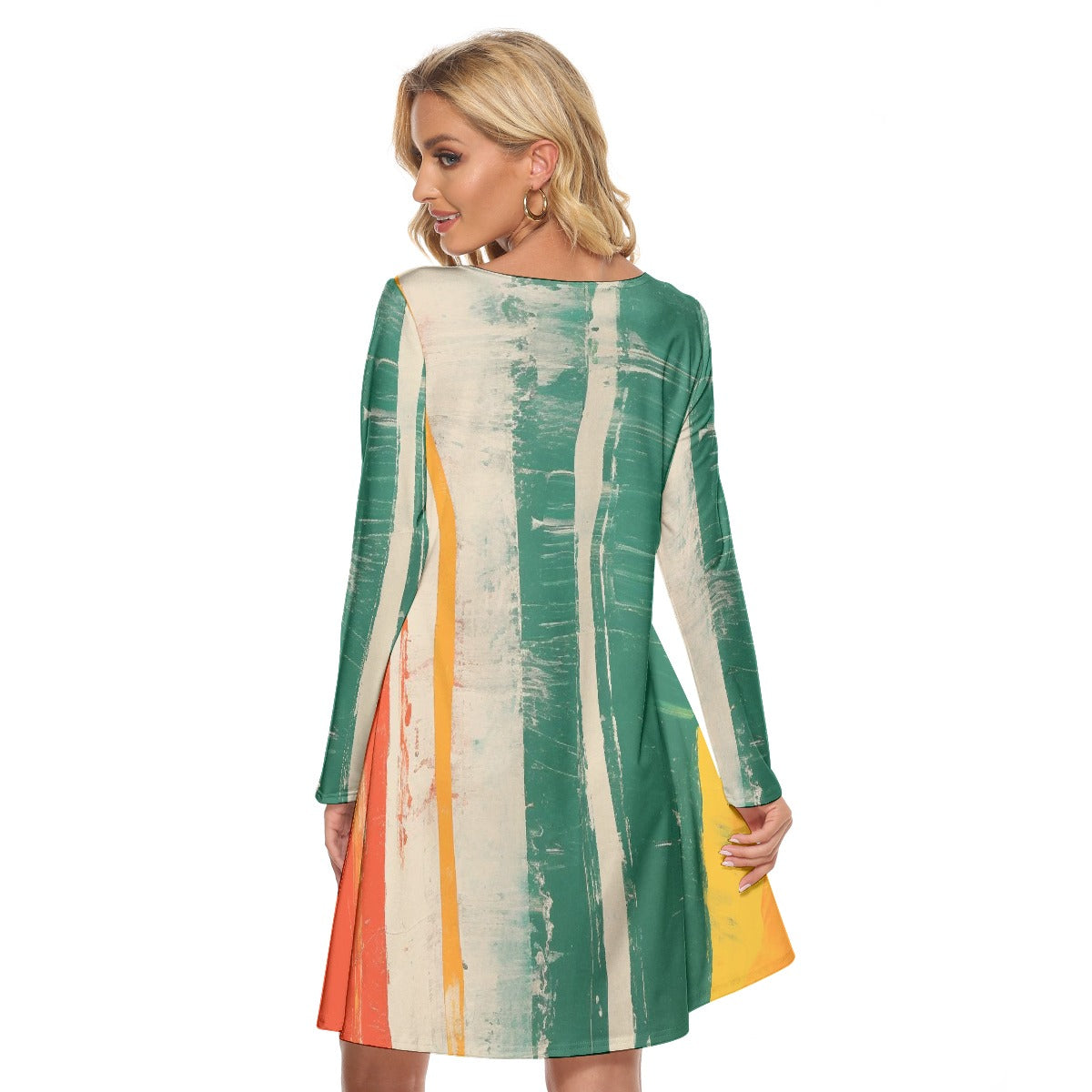 All-Over Print Women's Crew Neck Dress