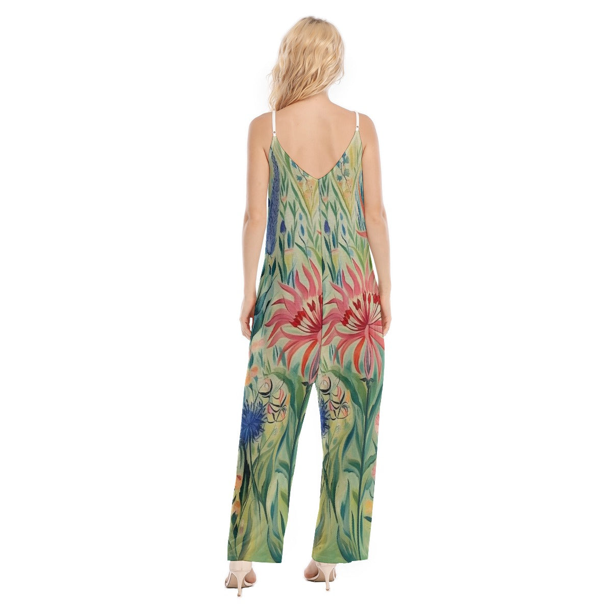 All-Over Print Women's Loose Cami Jumpsuit