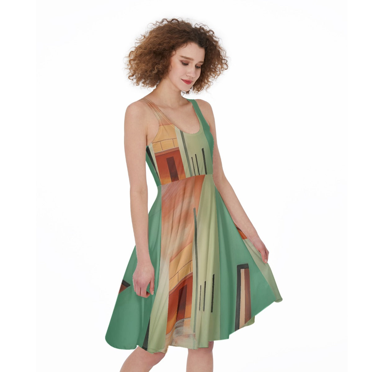 All-Over Print Women's Sleeveless Dress