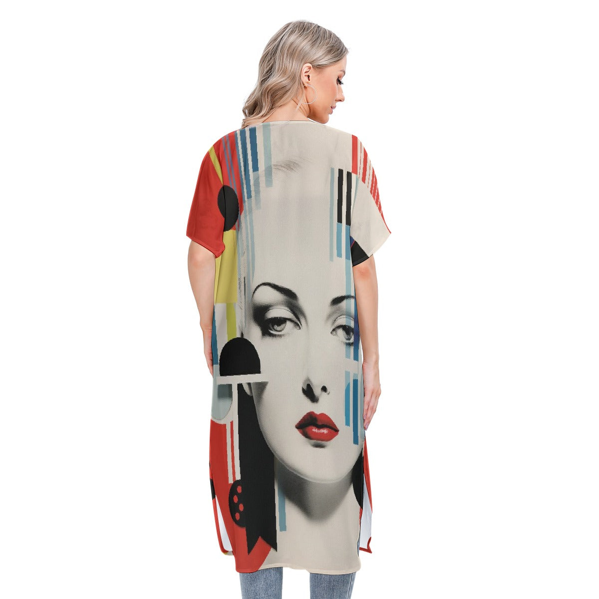 All-Over Print Women's Short Sleeve Cardigan