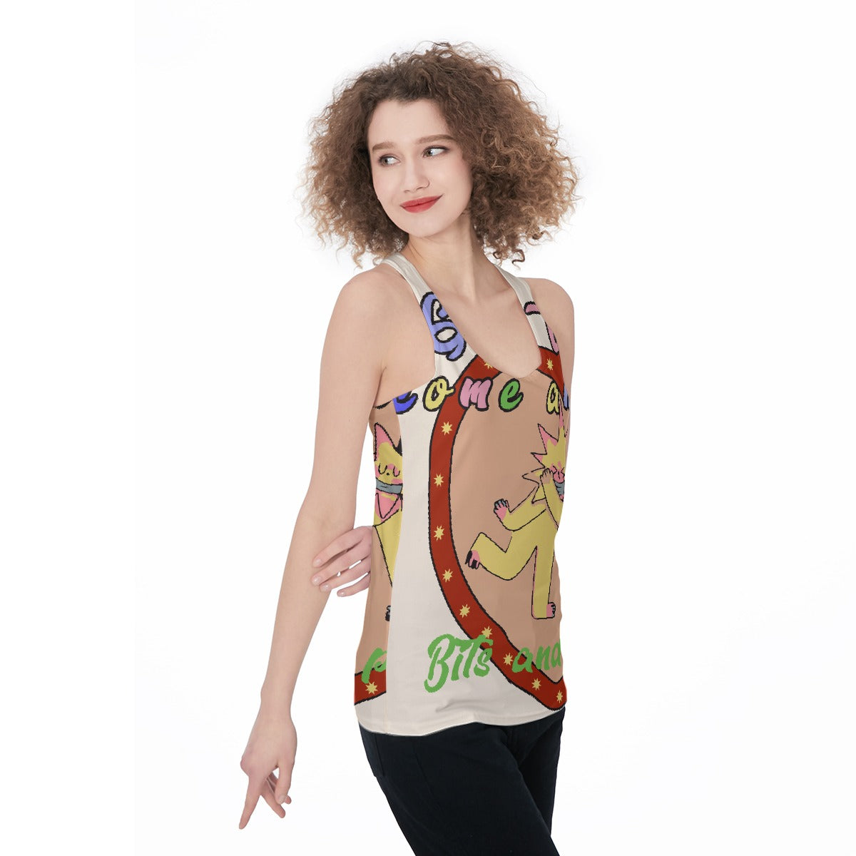 All-Over Print Women's Racerback Tank Top