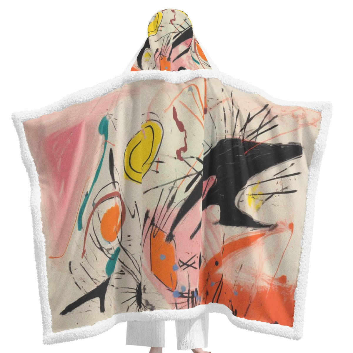 All-Over Print Unisex Wearable Hooded Blanket