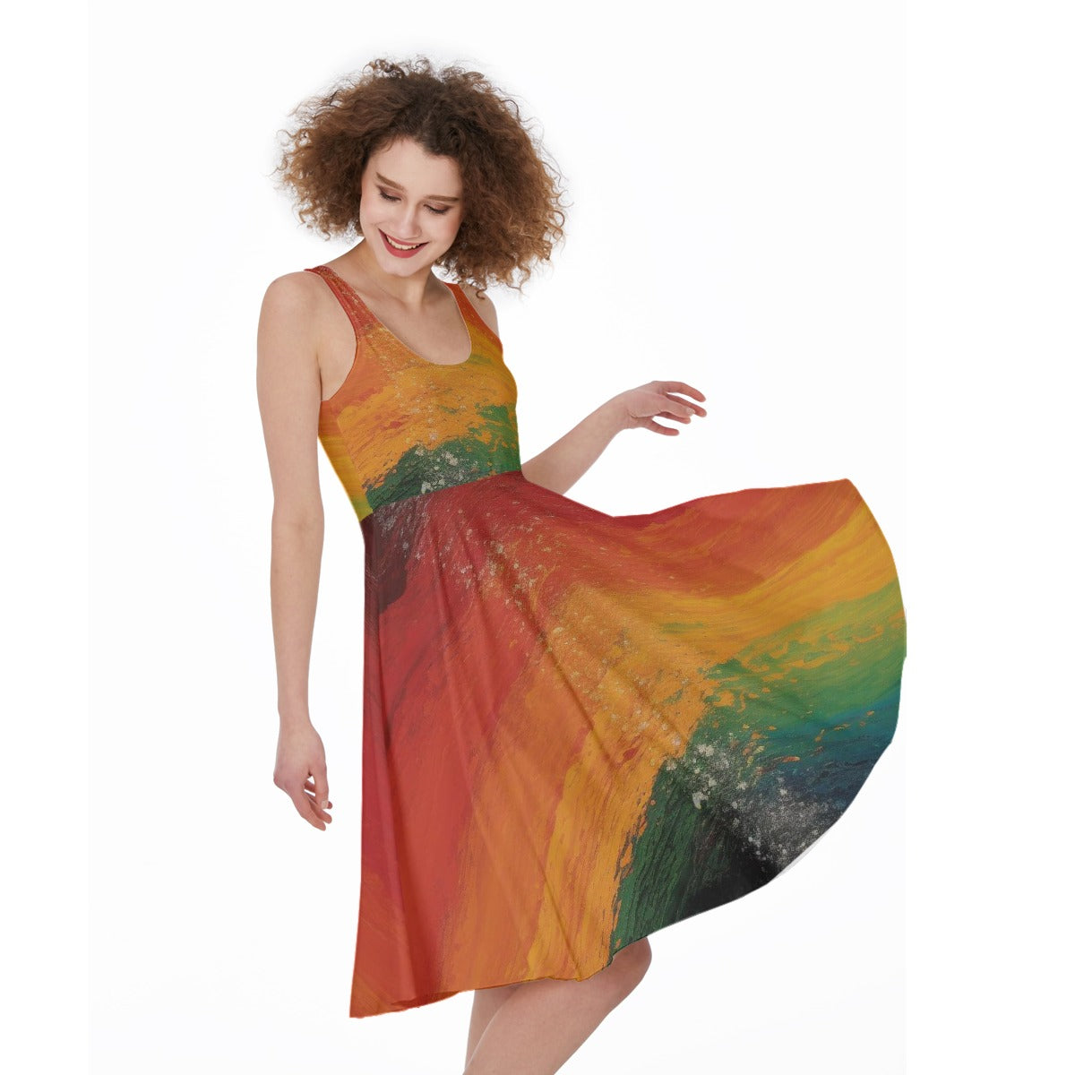 All-Over Print Women's Sleeveless Dress