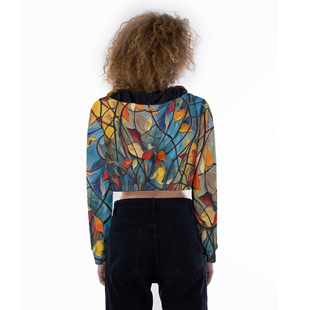 All-Over Print Women's Crop Top Hoodie