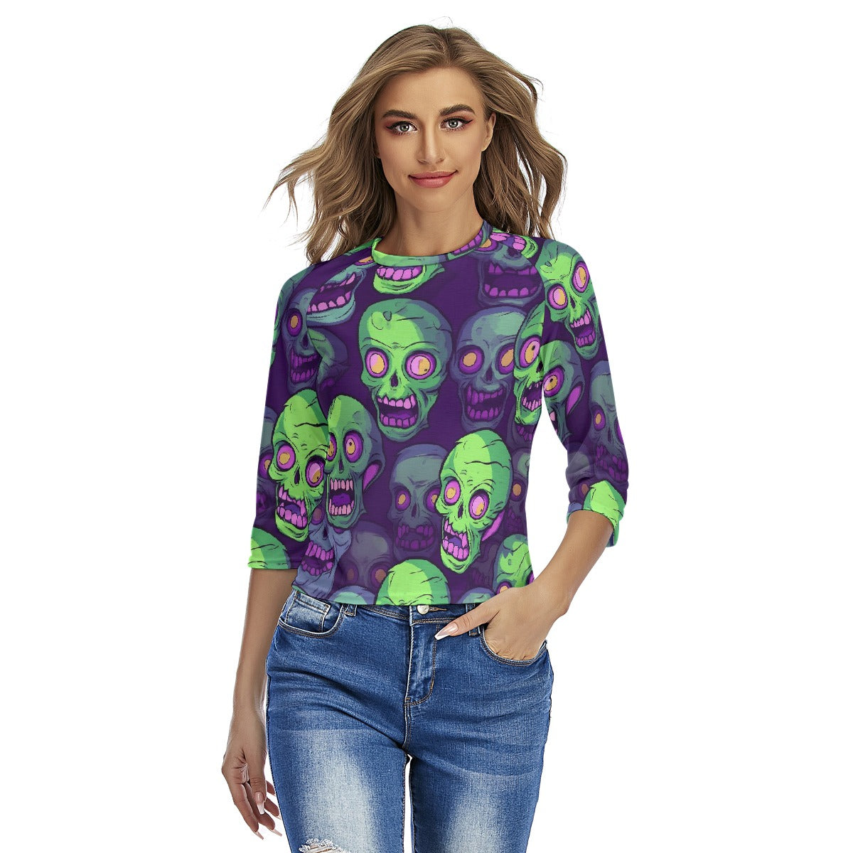 All-Over Print Women's Raglan Sleeves T-shirts