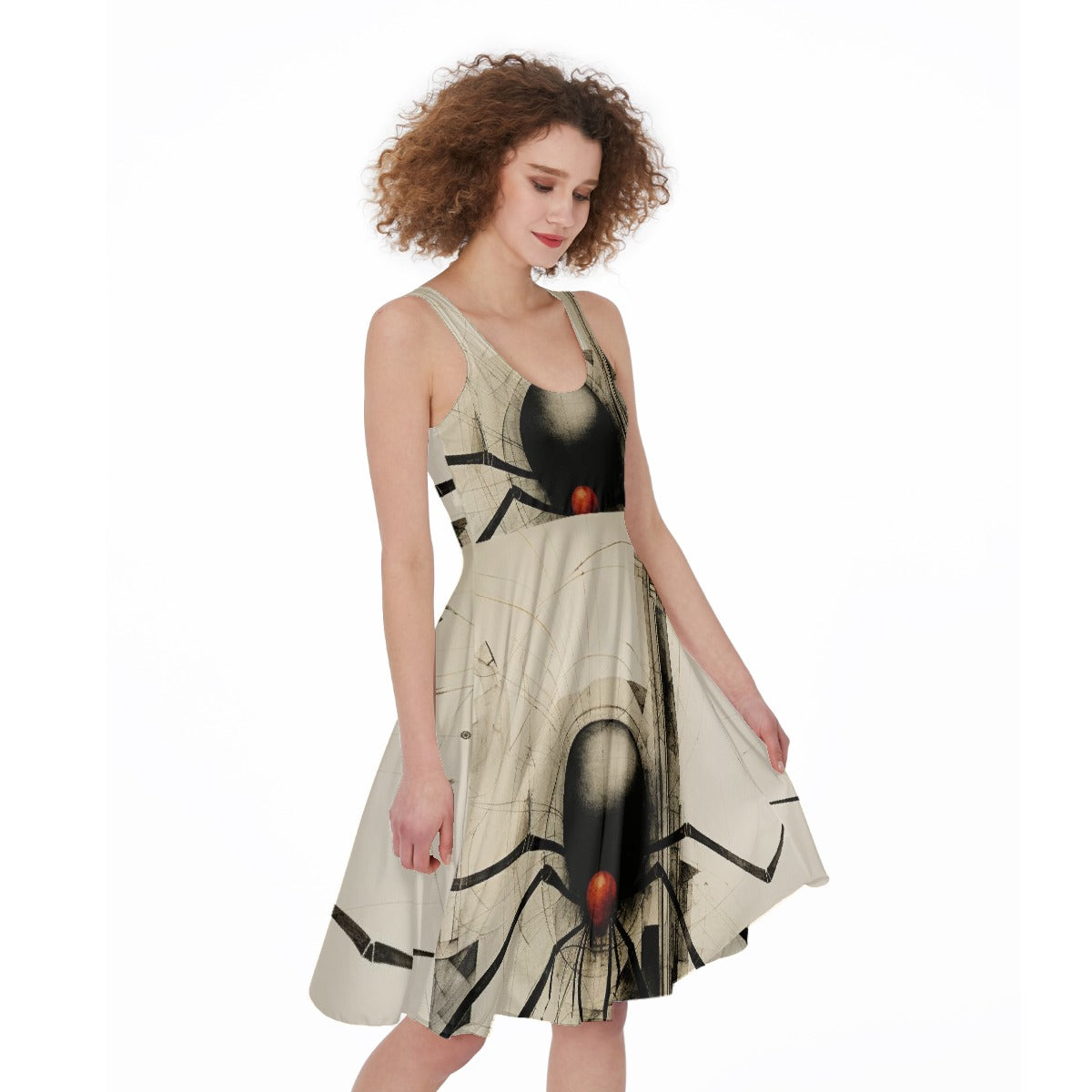All-Over Print Women's Sleeveless Dress