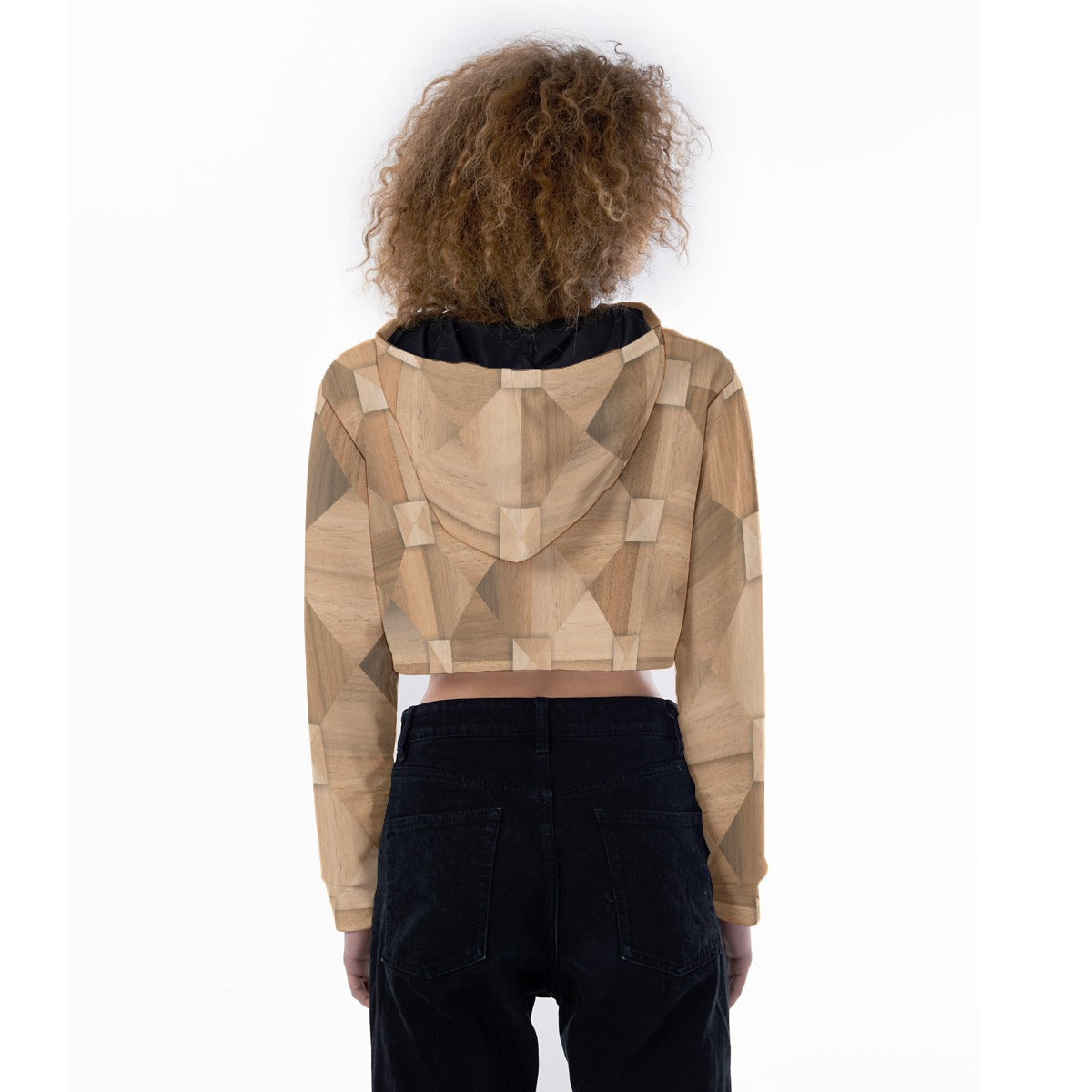 All-Over Print Women's Crop Top Hoodie