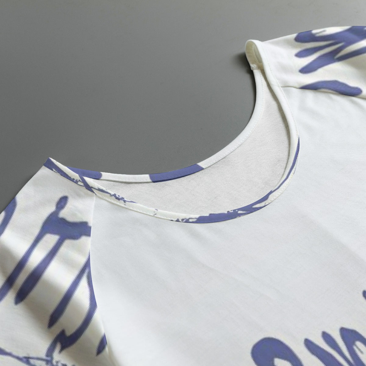 All-Over Print Women's Round Neck T-shirt With Raglan Sleeve