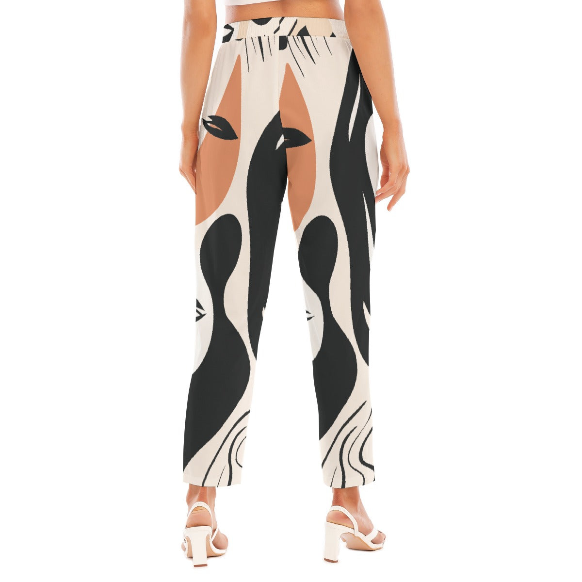 All-Over Print Women's Loose Straight-leg Pants