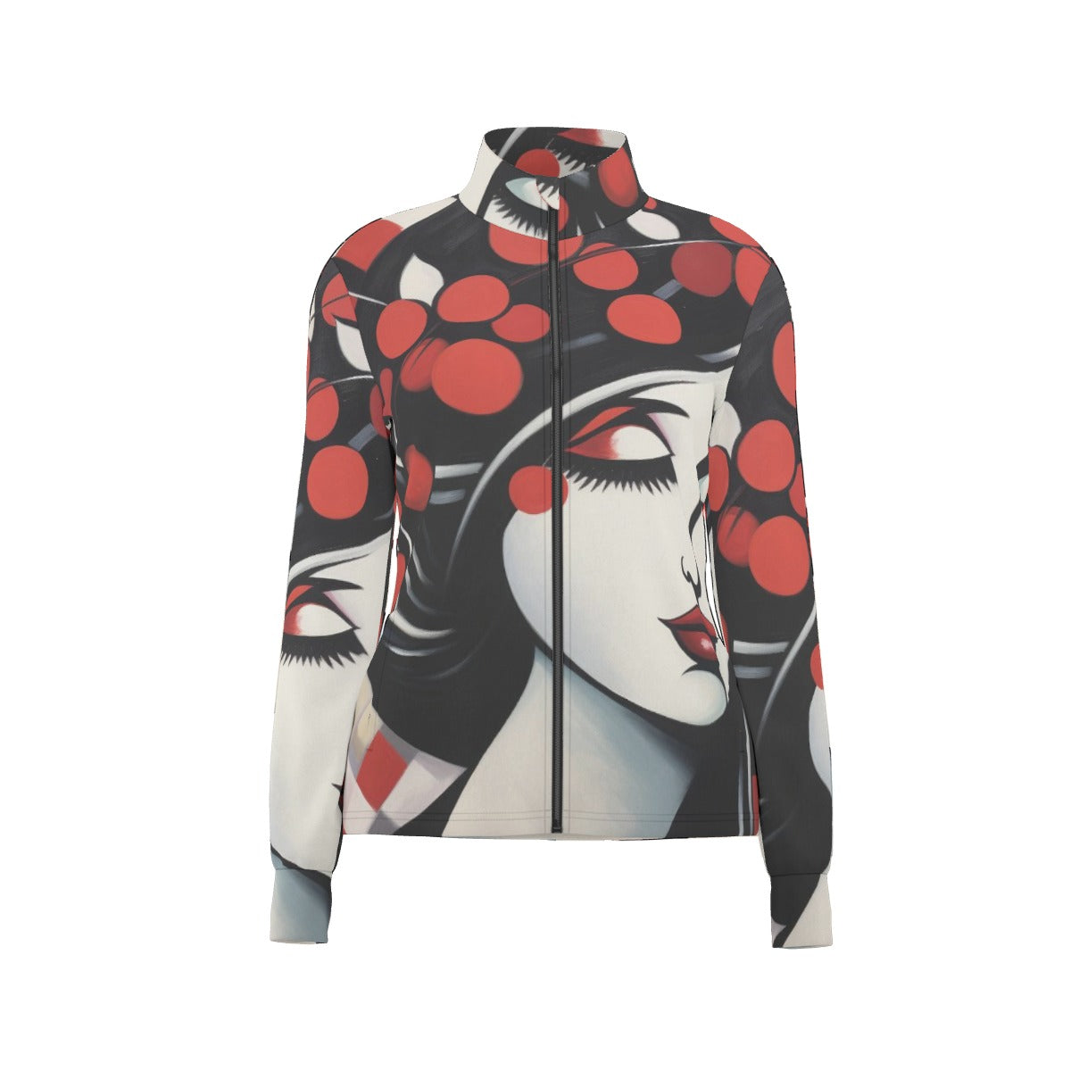 All-Over Print Women's Long Sleeve Thumbhole Jacket