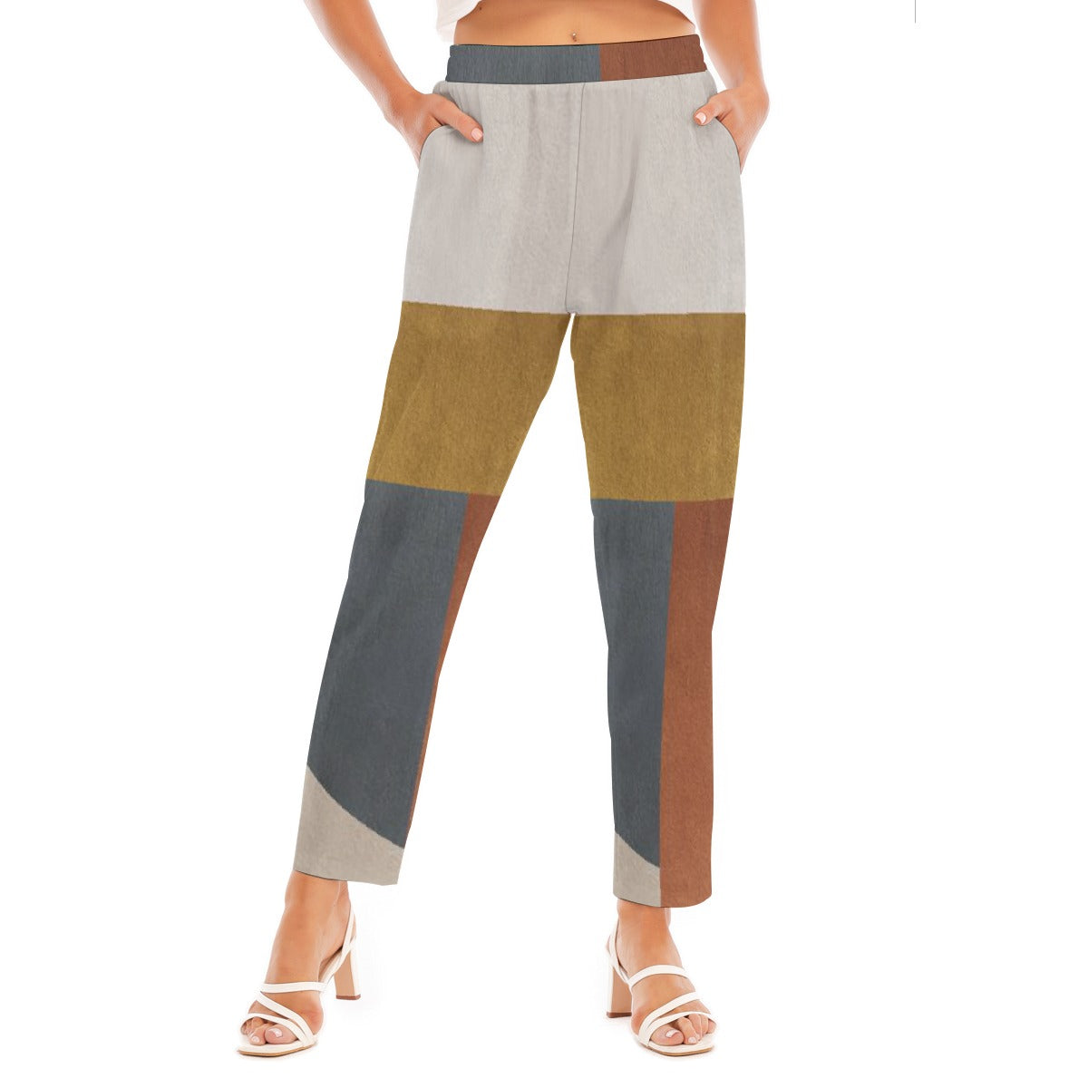 All-Over Print Women's Loose Straight-leg Pants