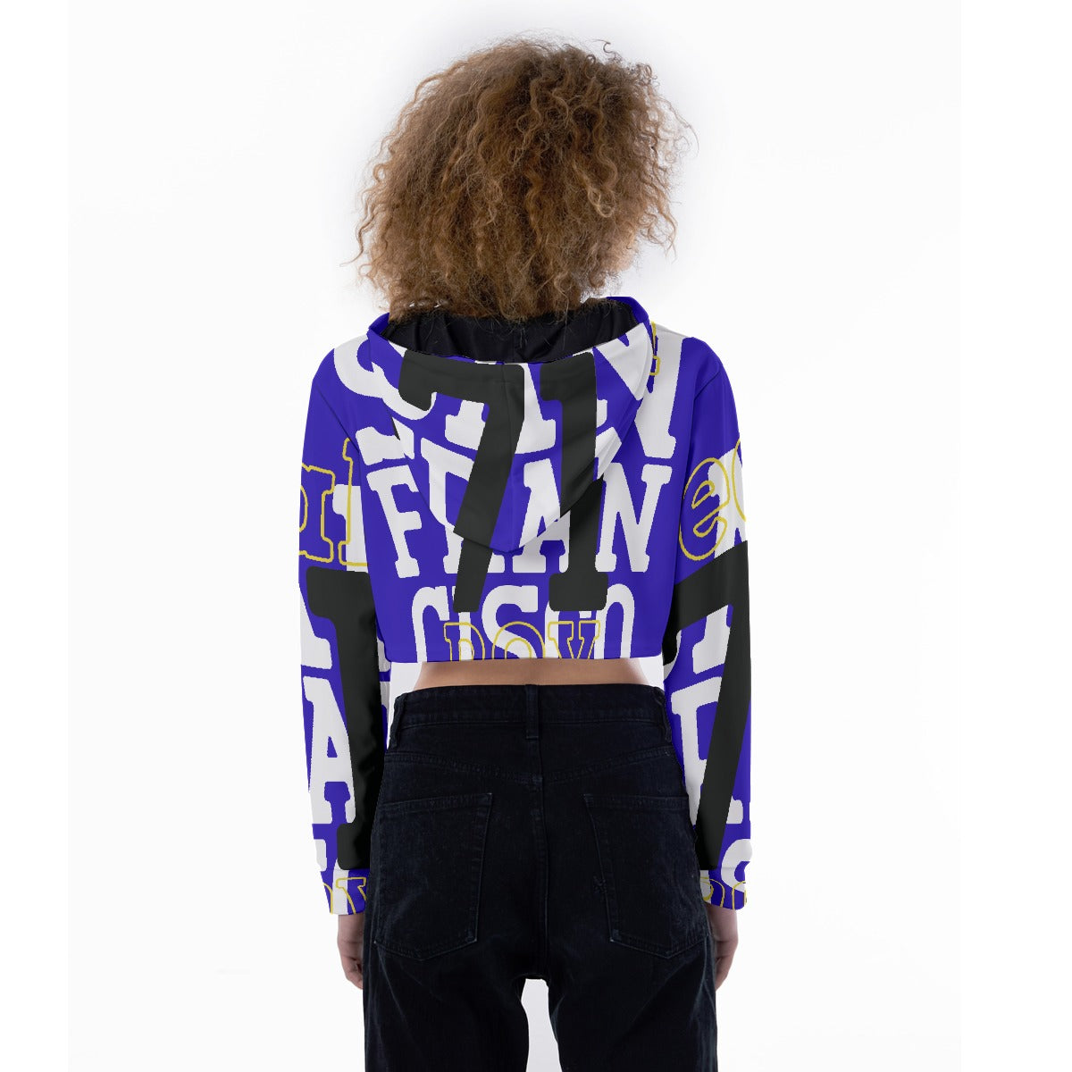 All-Over Print Women's Crop Top Hoodie