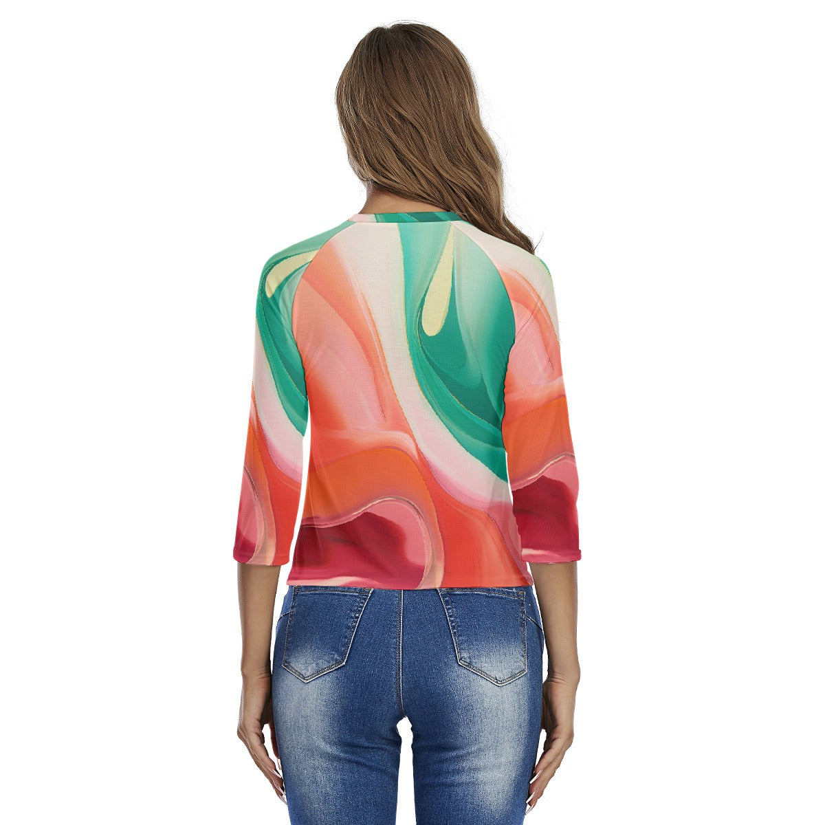 All-Over Print Women's Raglan Sleeves T-shirts