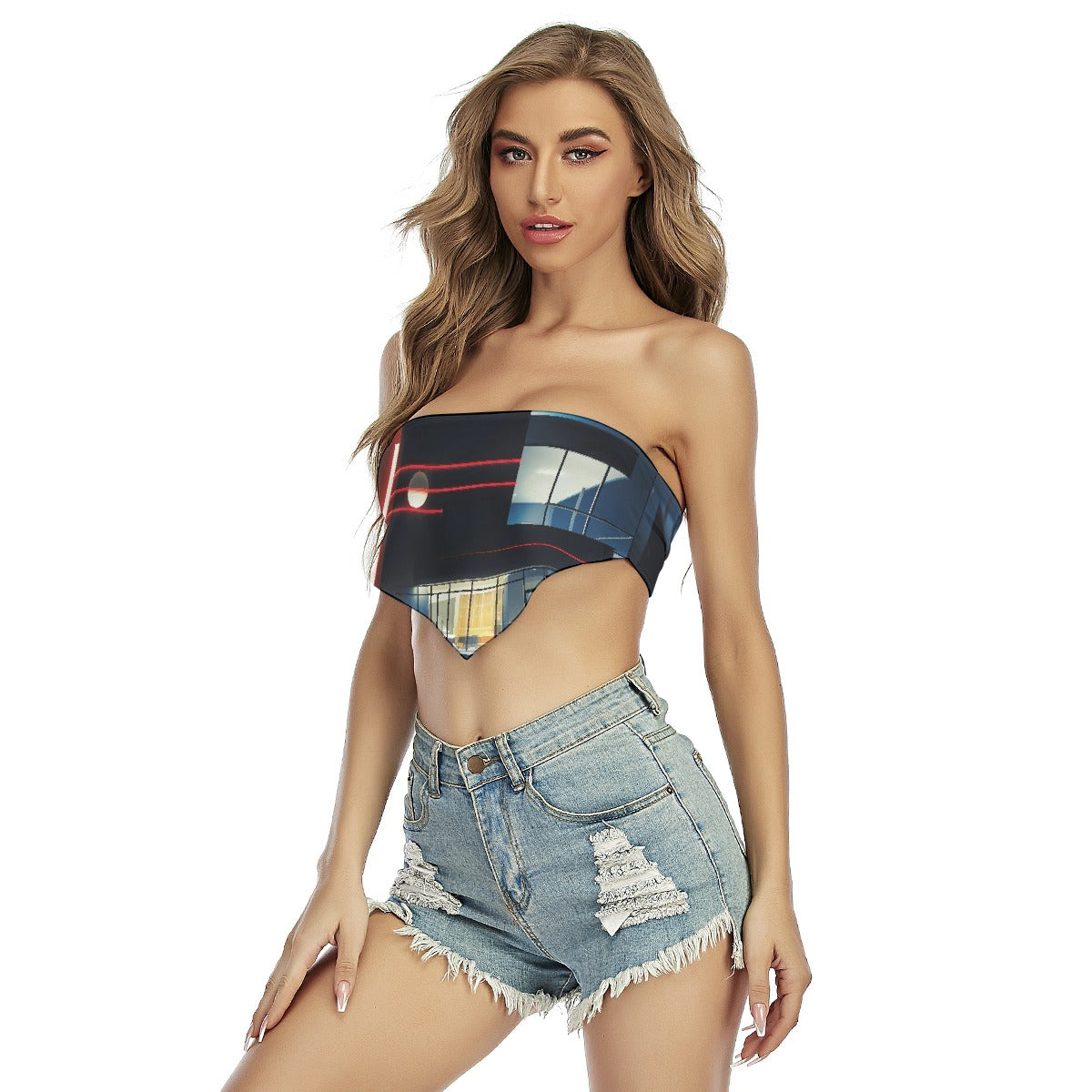 All-Over Print Women's Triangle Tube Top