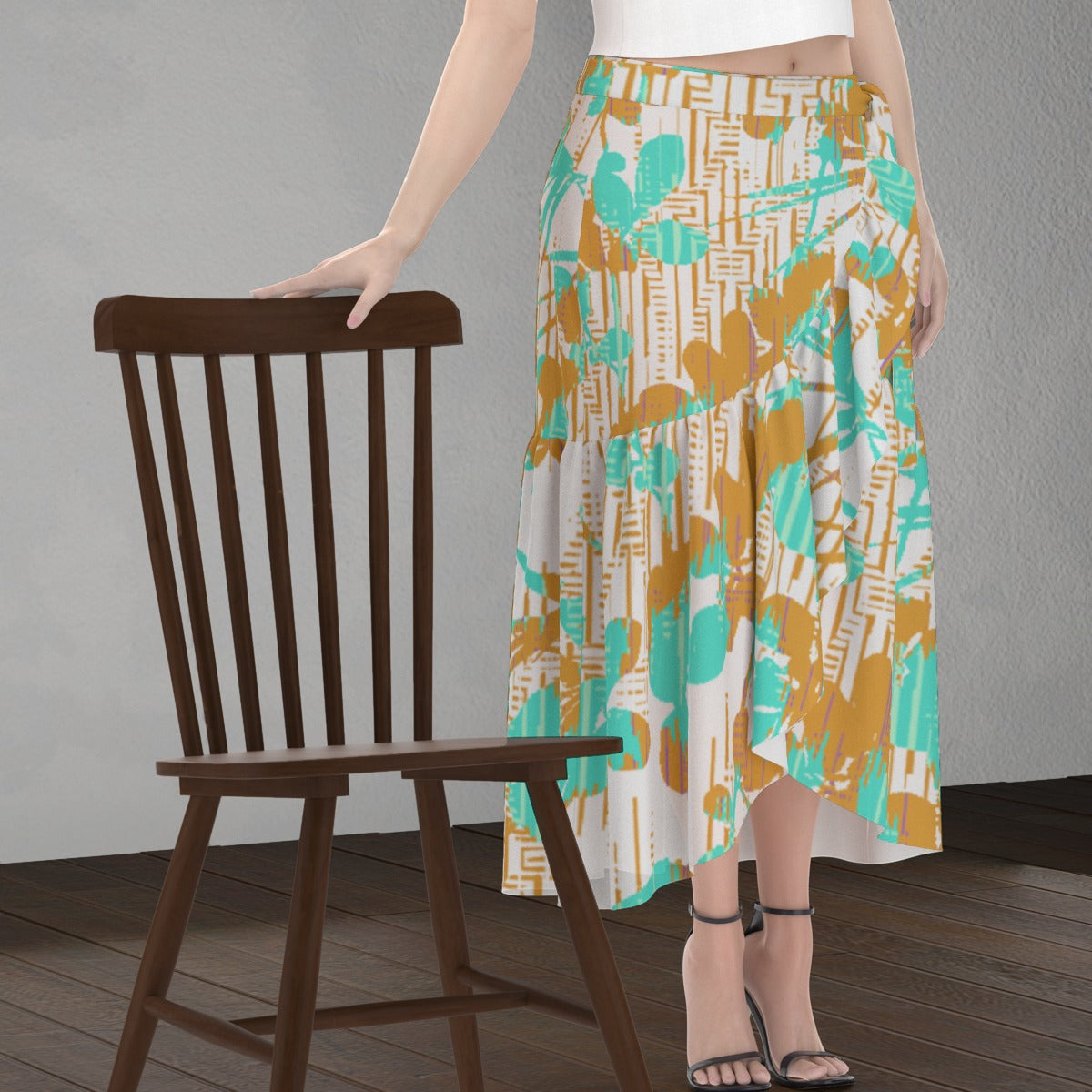 All-Over Print Women's Wrap Skirt