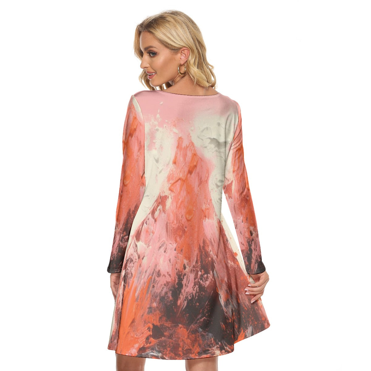 All-Over Print Women's Crew Neck Dress