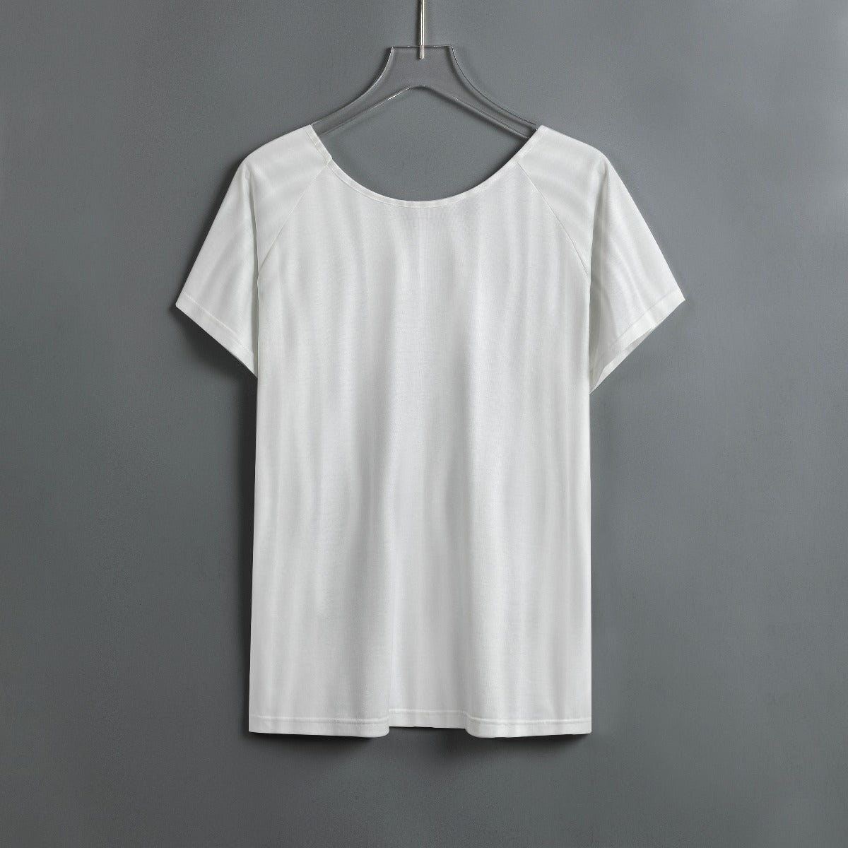All-Over Print Women's Round Neck T-shirt With Raglan Sleeve