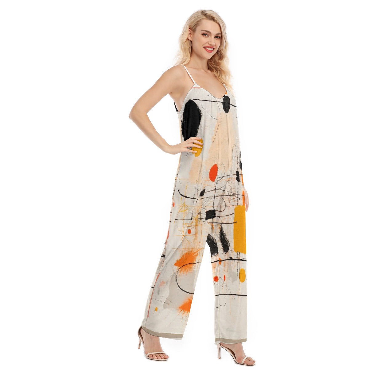 All-Over Print Women's Loose Cami Jumpsuit