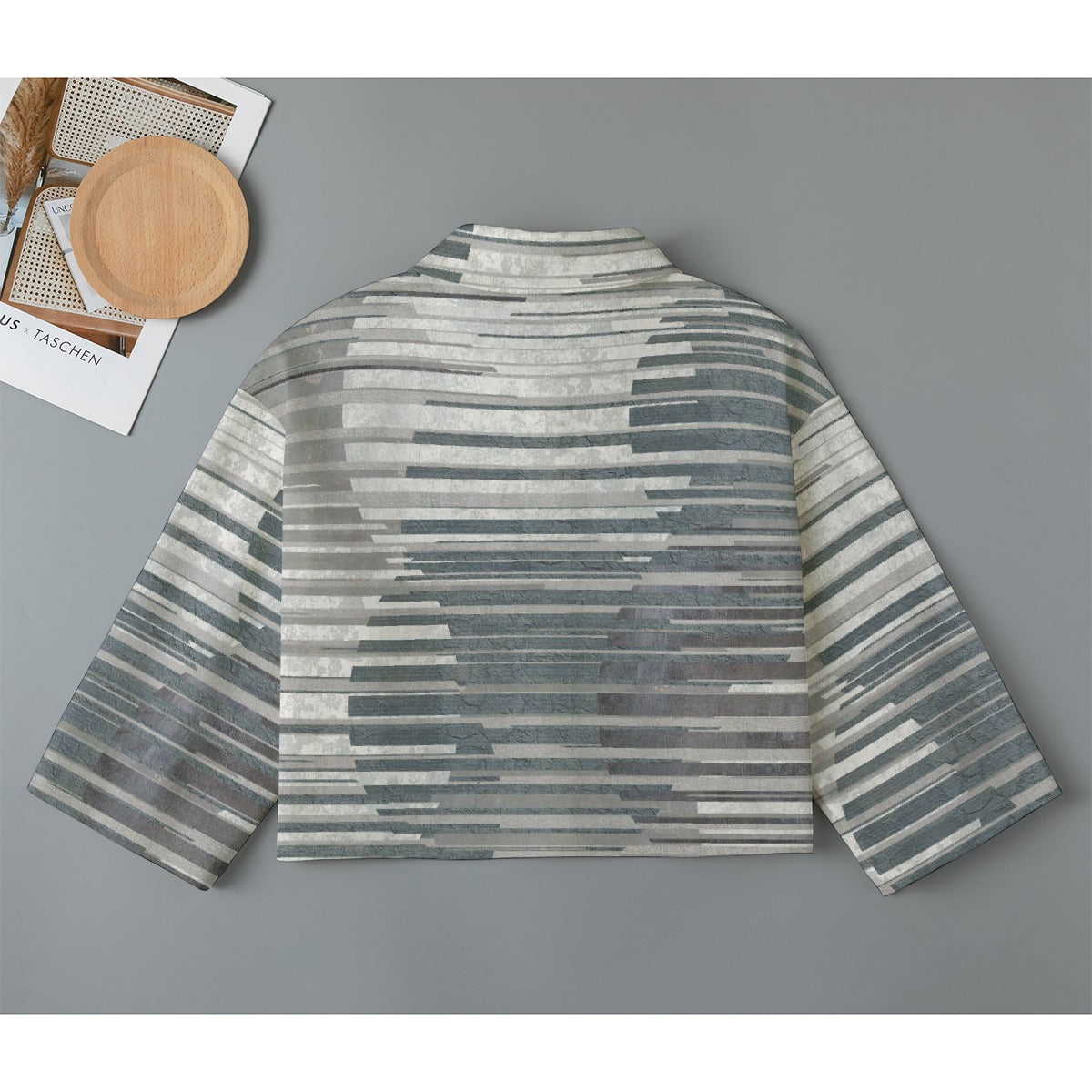All-Over Print Women's Cropped Jacket | 245GSM Cotton