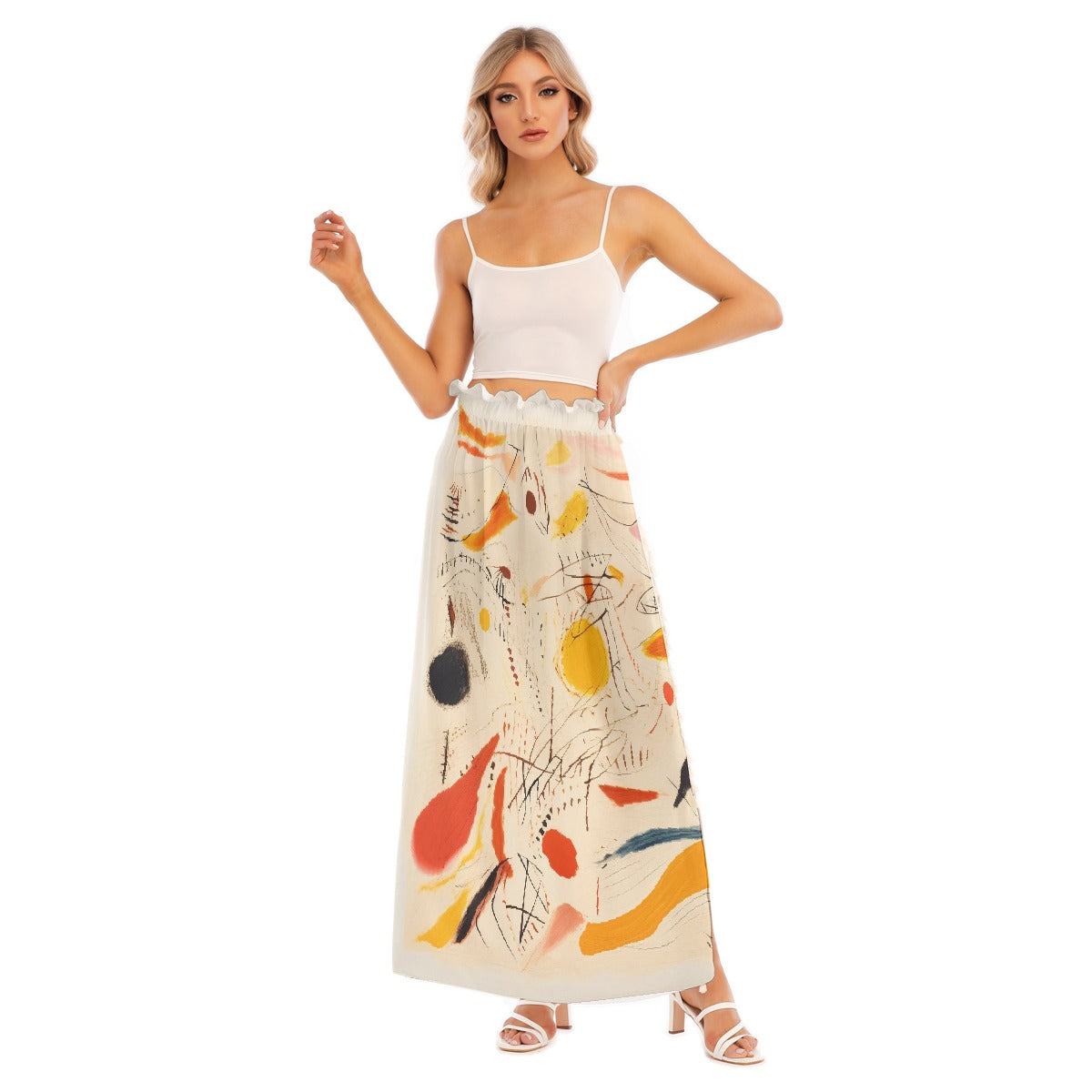 All-Over Print Women's Side Split Skirt