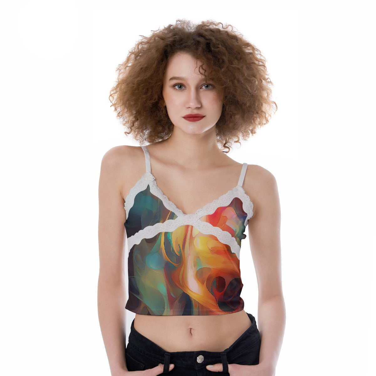 All-Over Print Women's Lace Camisole
