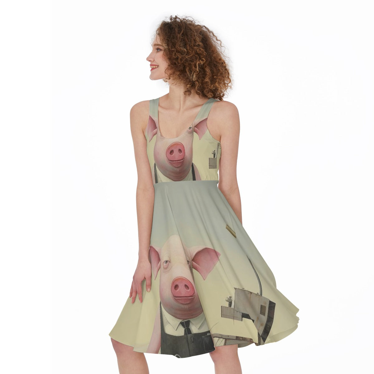 All-Over Print Women's Sleeveless Dress