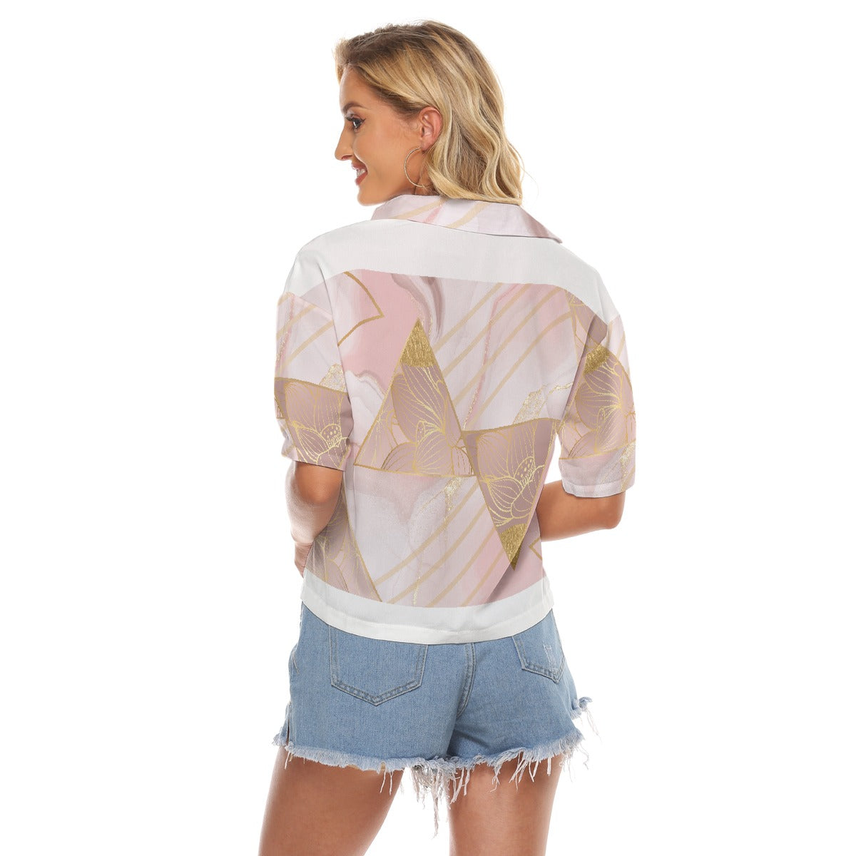 All-Over Print Women's V-neck Shirts