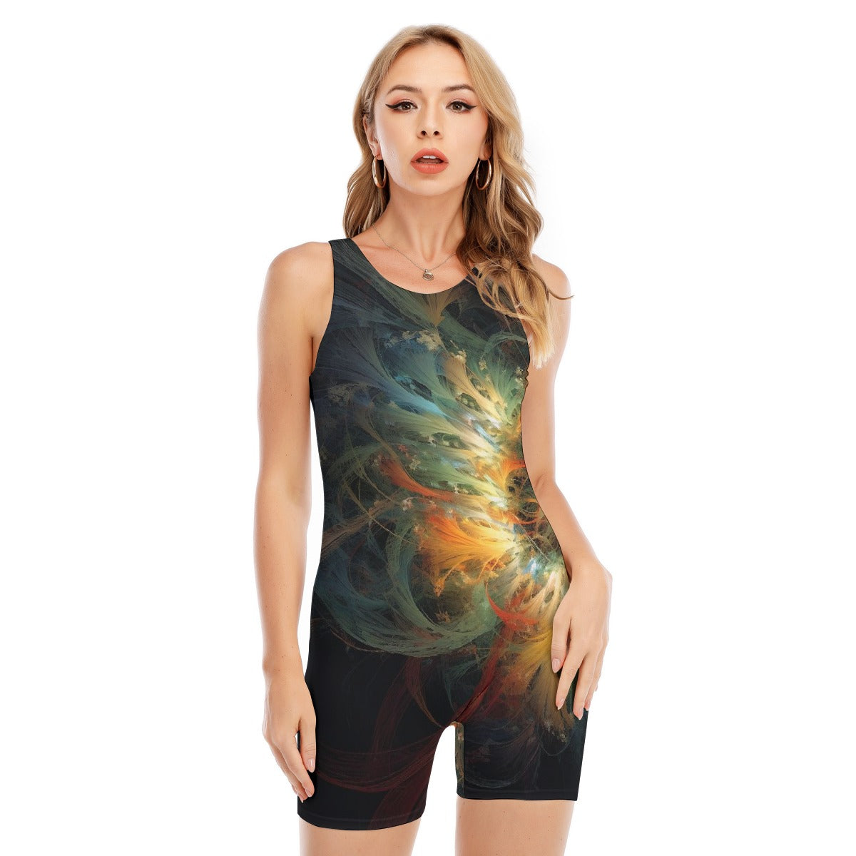 All-Over Print Women's Sleeveless One-piece Swimsuit