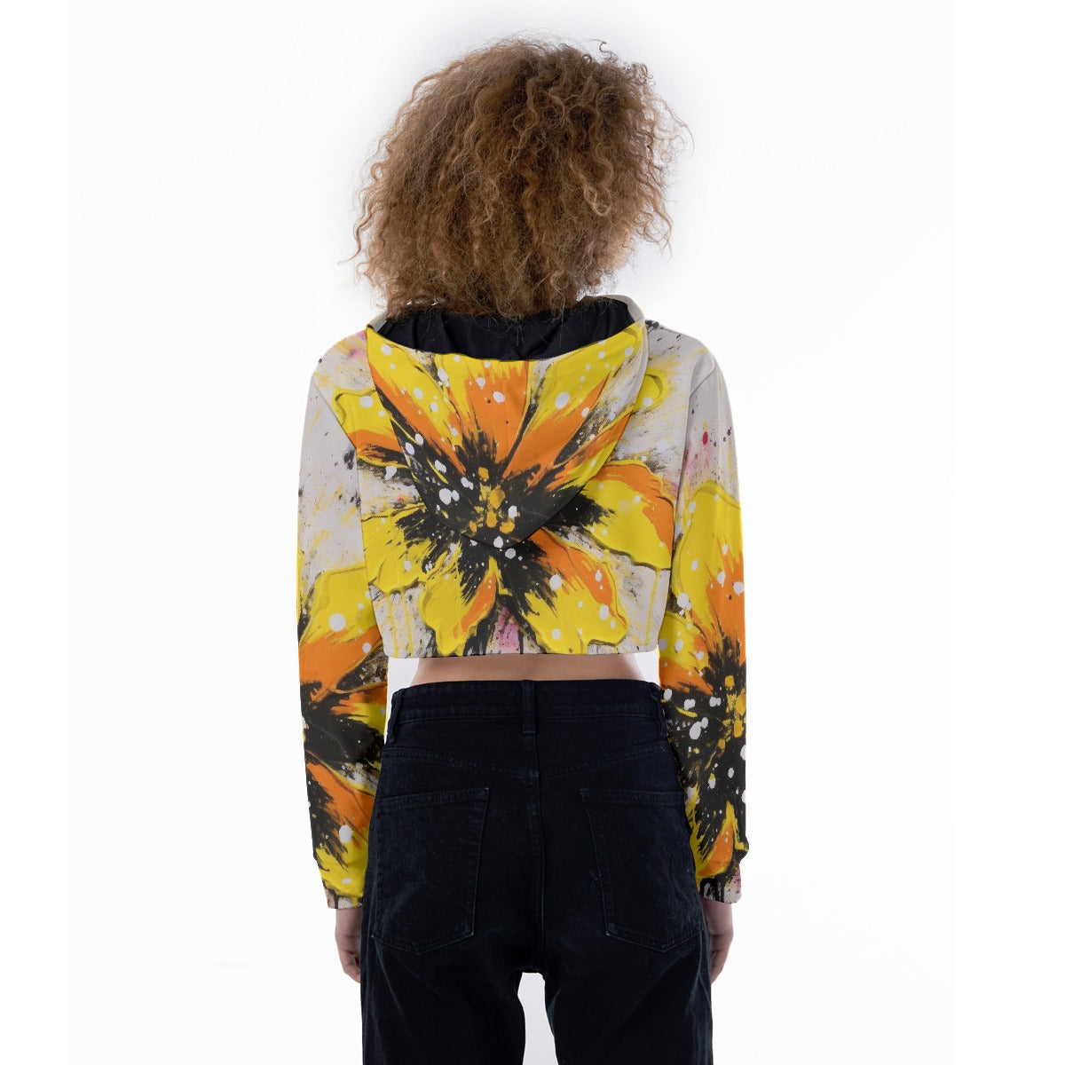 All-Over Print Women's Crop Top Hoodie